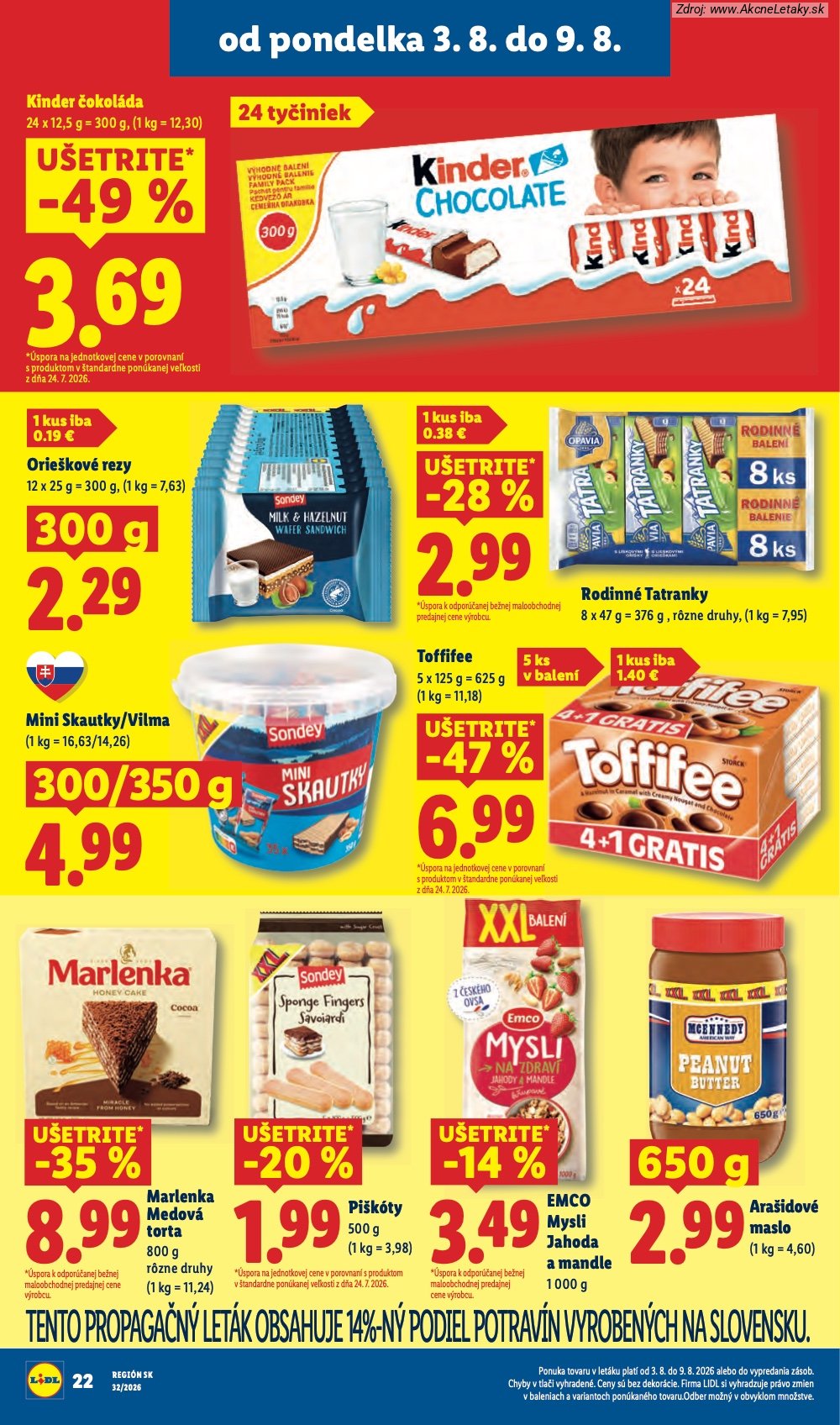 Leták Lidl (3. 8. - 9. 8. 2026) - strana 30 z 95