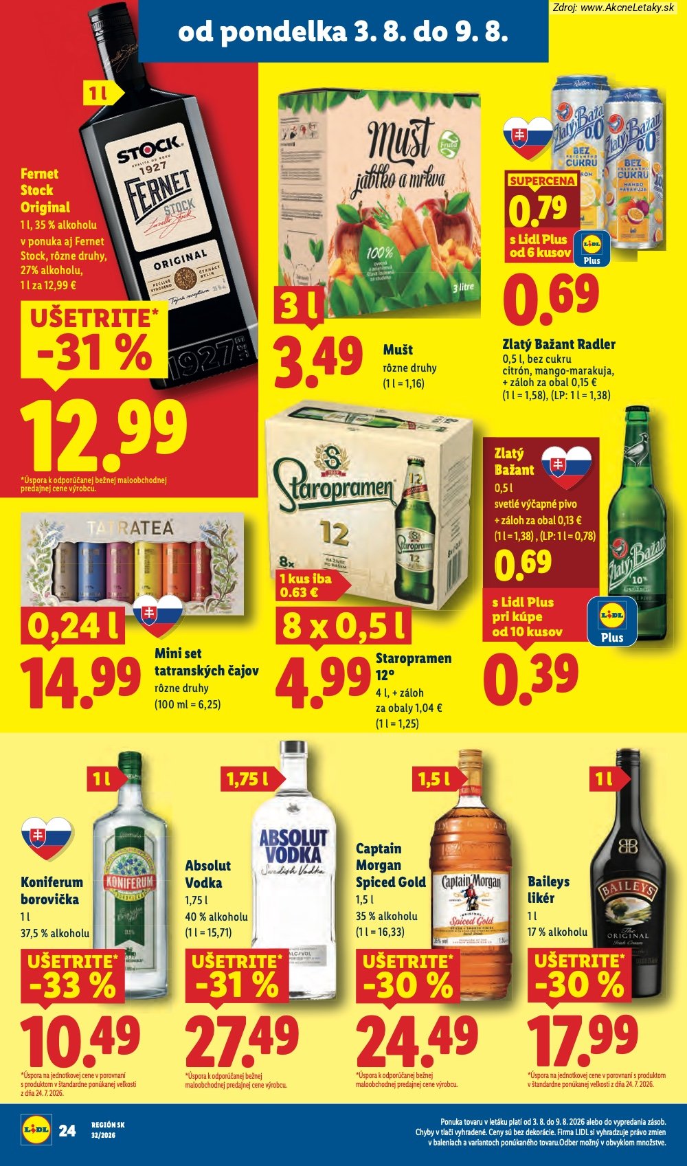 Leták Lidl (3. 8. - 9. 8. 2026) - strana 33 z 95