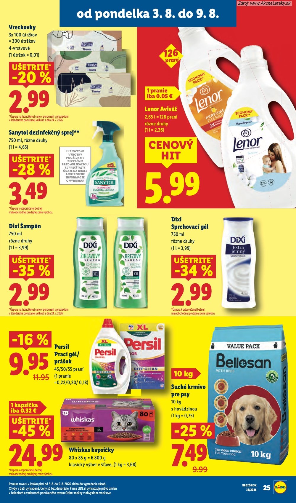 Leták Lidl (3. 8. - 9. 8. 2026) - strana 34 z 95