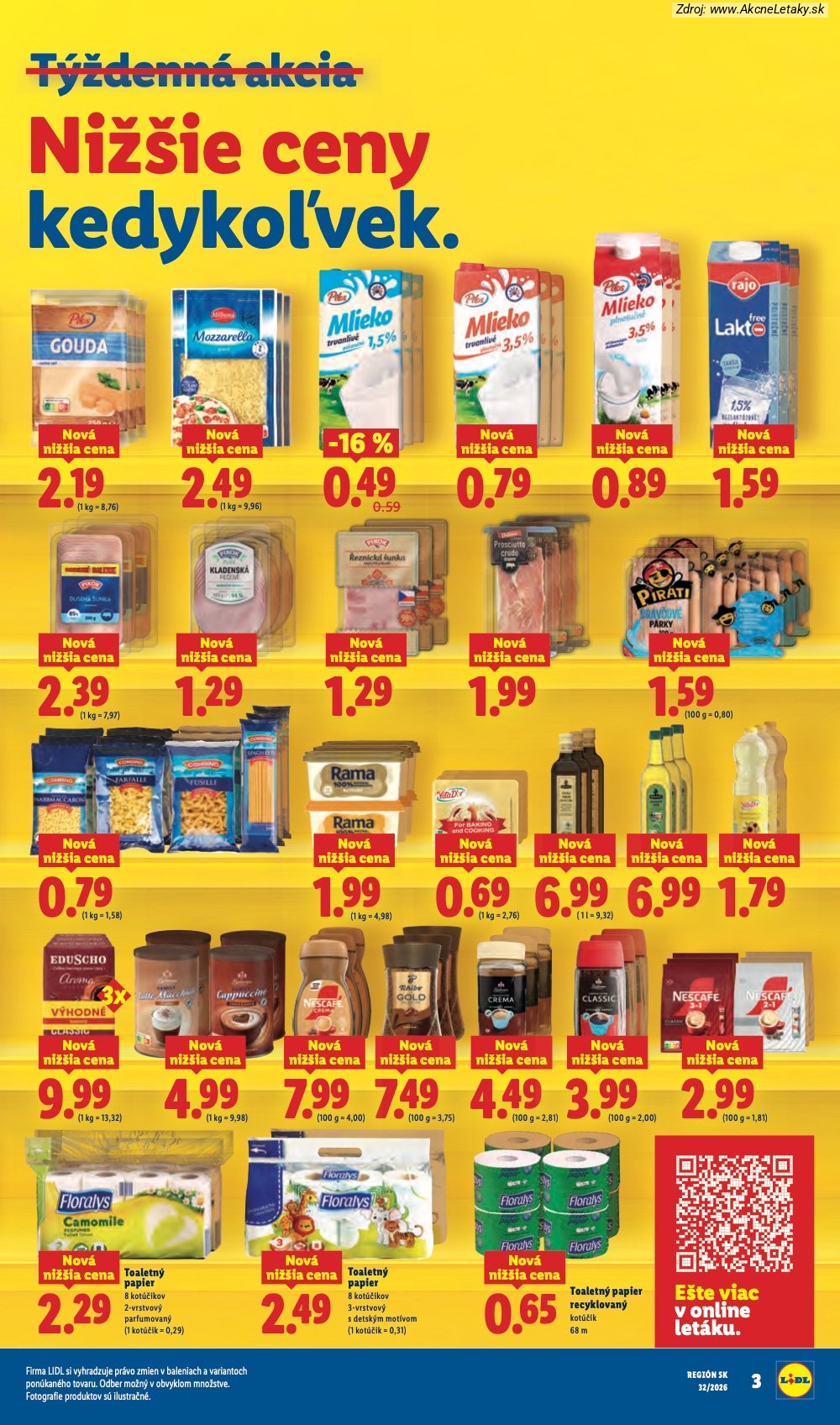 Leták Lidl (3. 8. - 9. 8. 2026) - strana 5 z 95