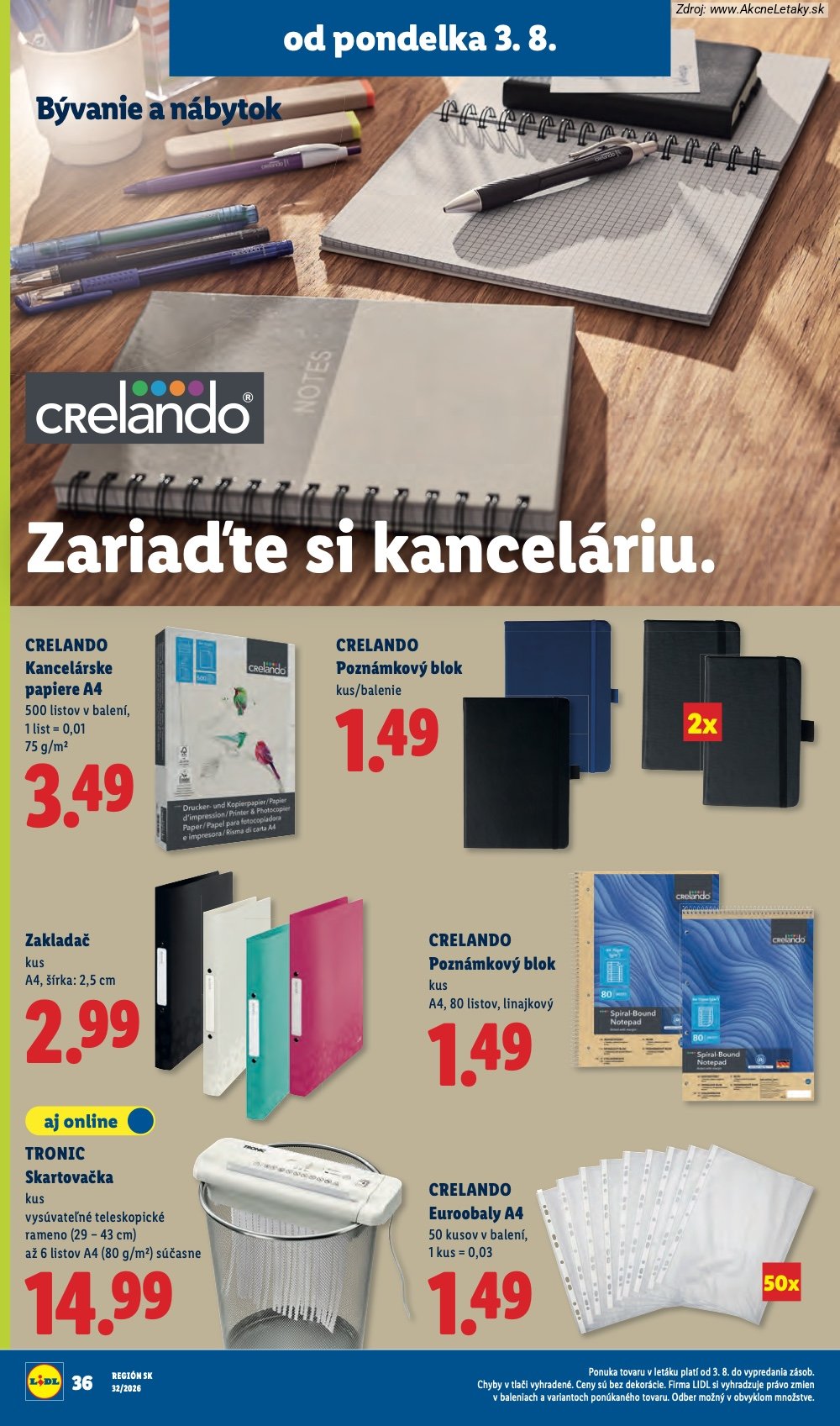 Leták Lidl (3. 8. - 9. 8. 2026) - strana 54 z 95