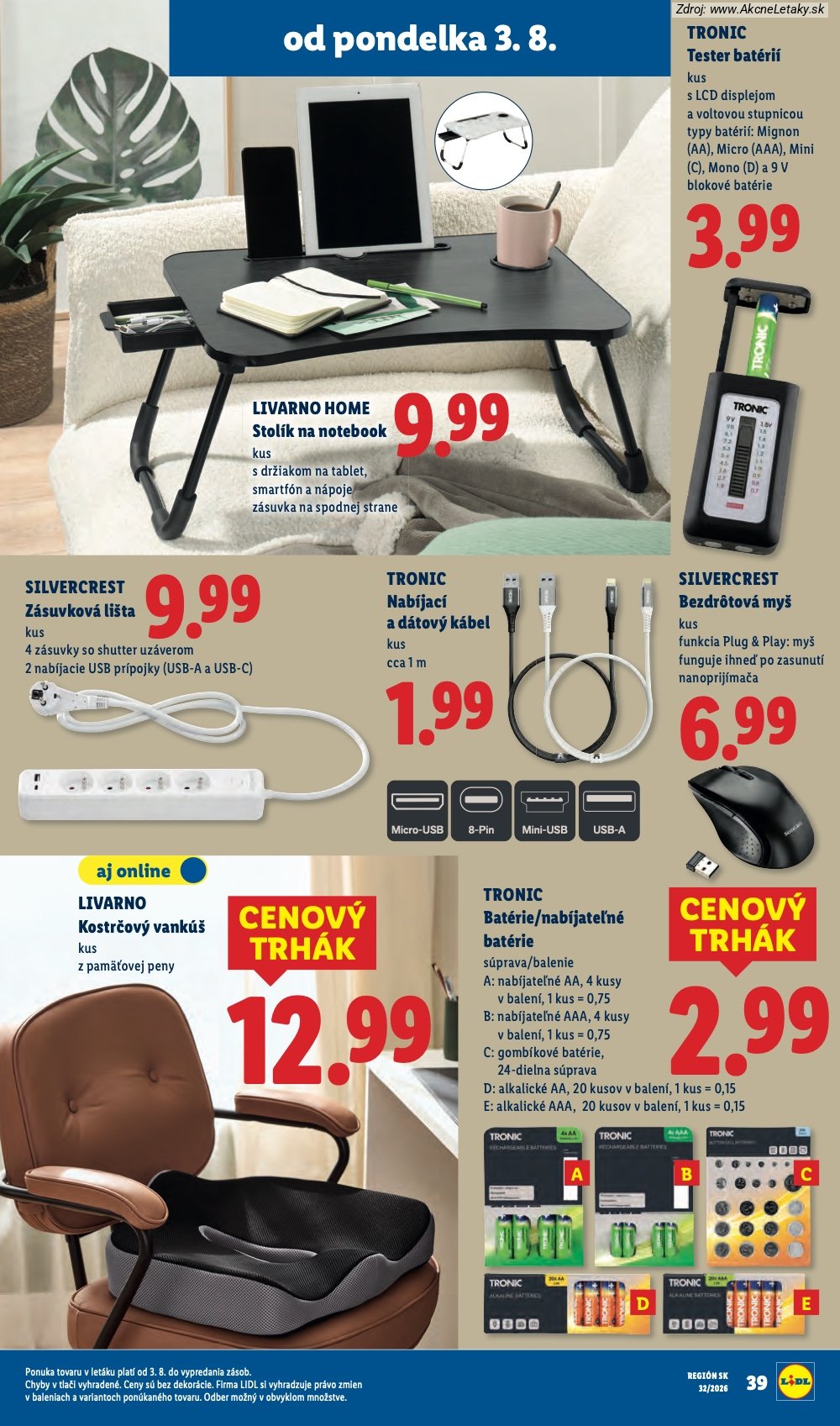 Leták Lidl (3. 8. - 9. 8. 2026) - strana 57 z 95