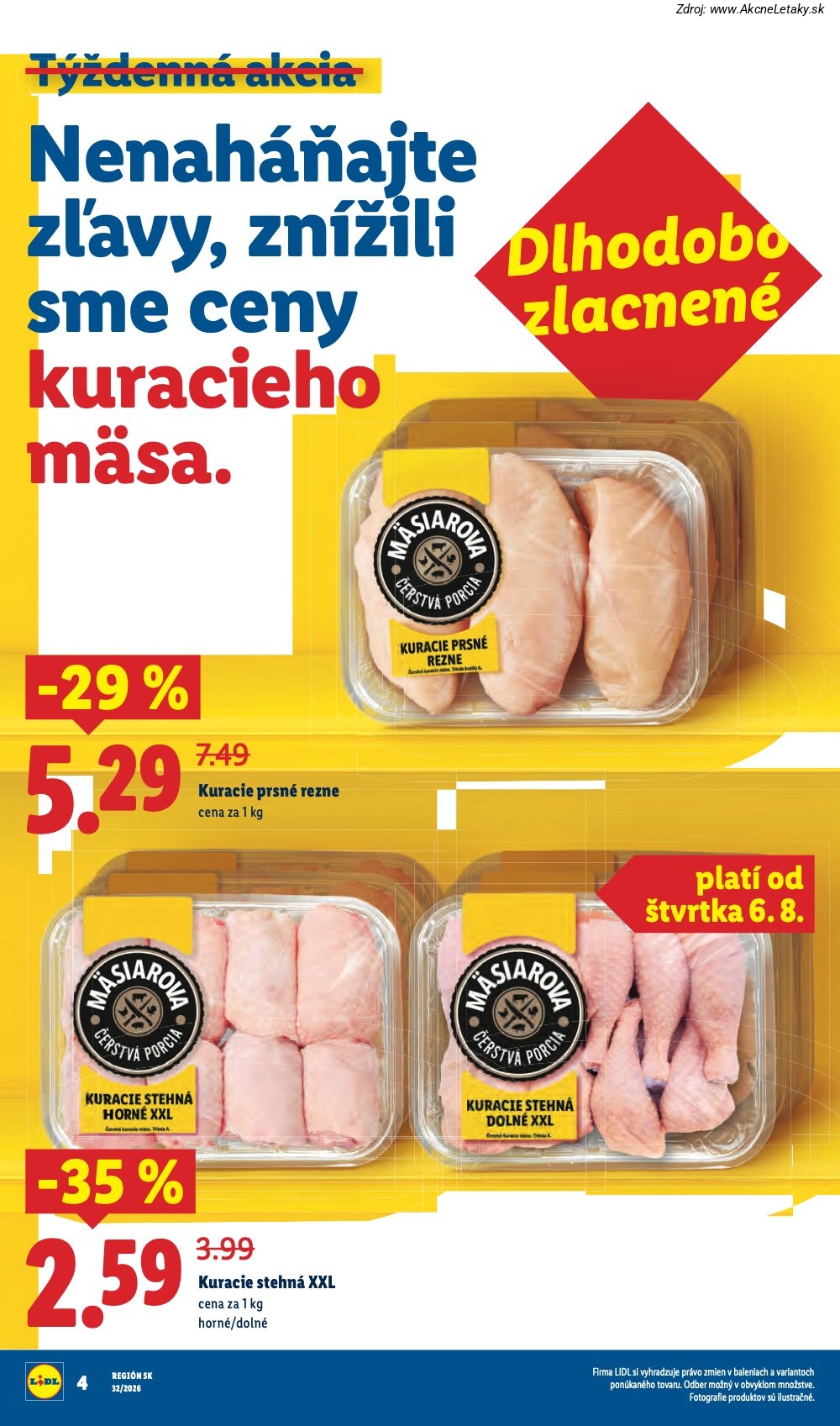 Leták Lidl (3. 8. - 9. 8. 2026) - strana 6 z 95
