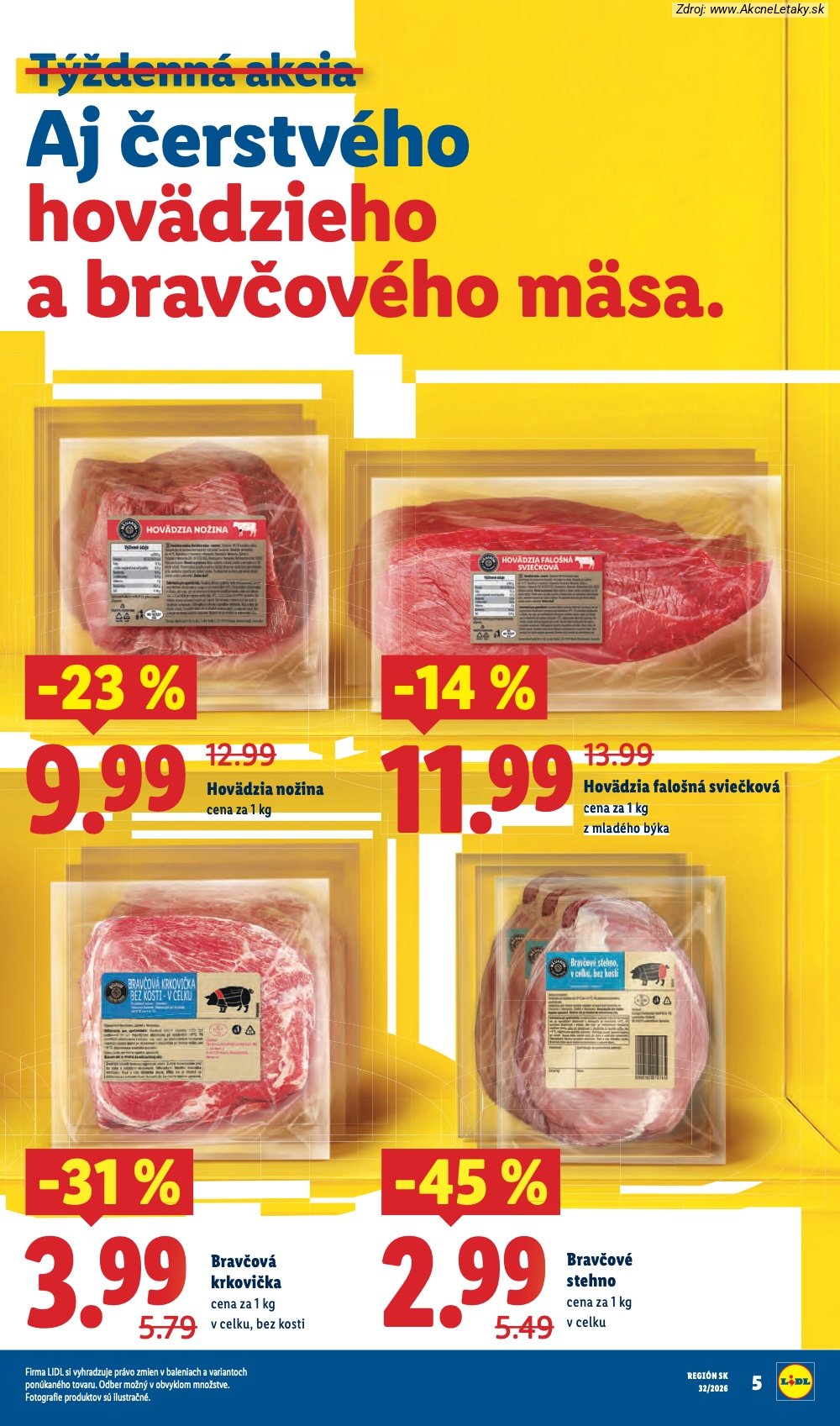 Leták Lidl (3. 8. - 9. 8. 2026) - strana 7 z 95