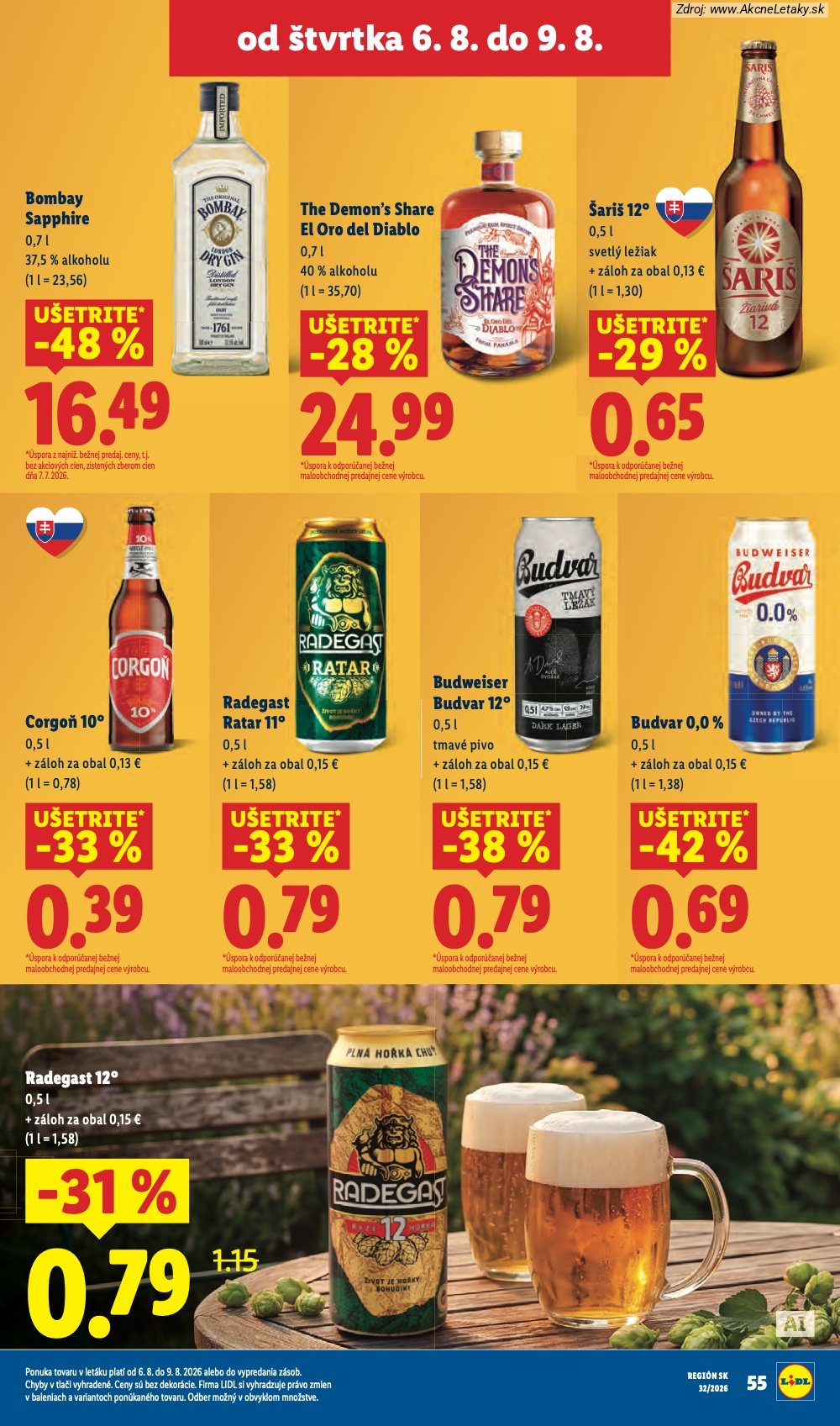 Leták Lidl (3. 8. - 9. 8. 2026) - strana 72 z 95