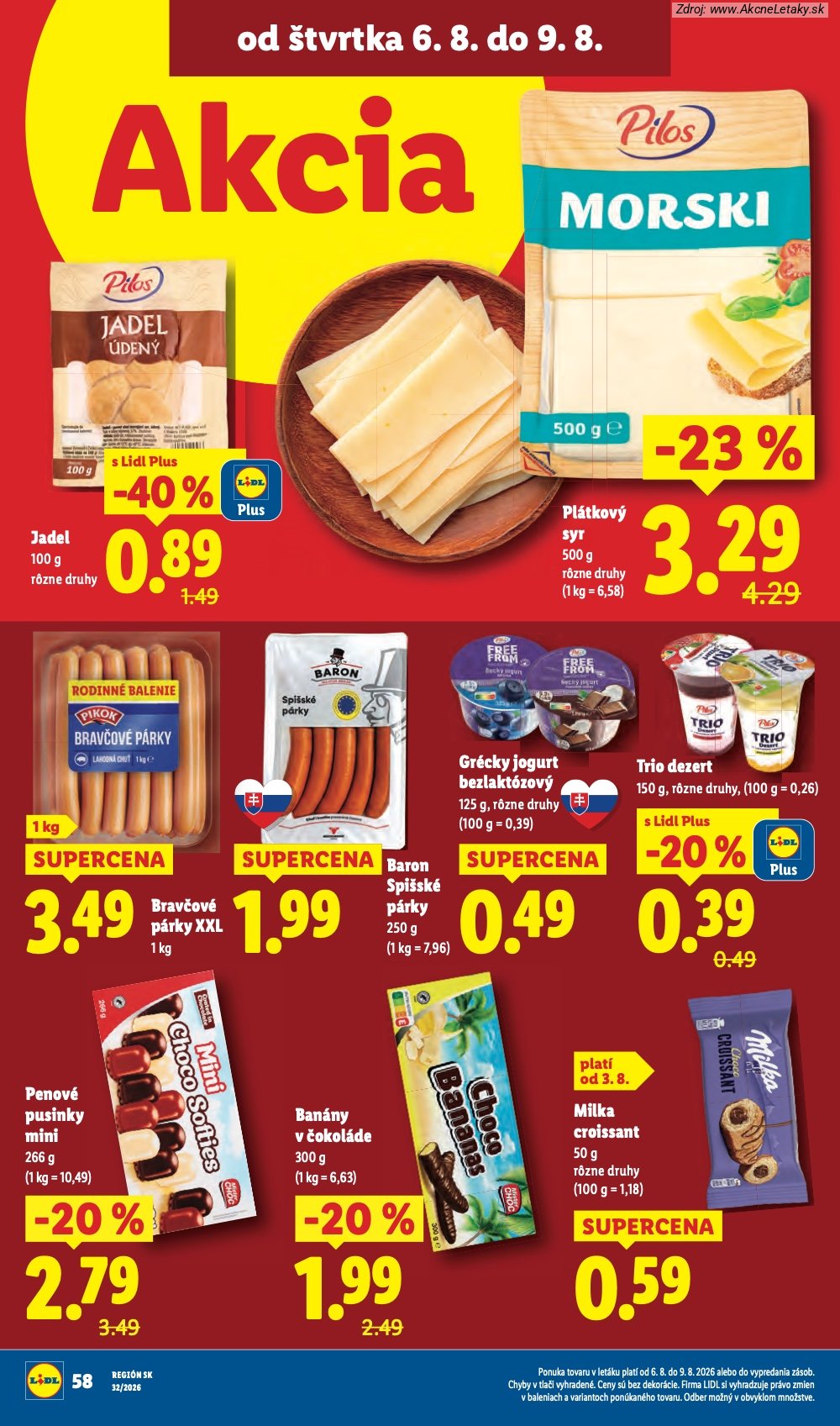 Leták Lidl (3. 8. - 9. 8. 2026) - strana 78 z 95
