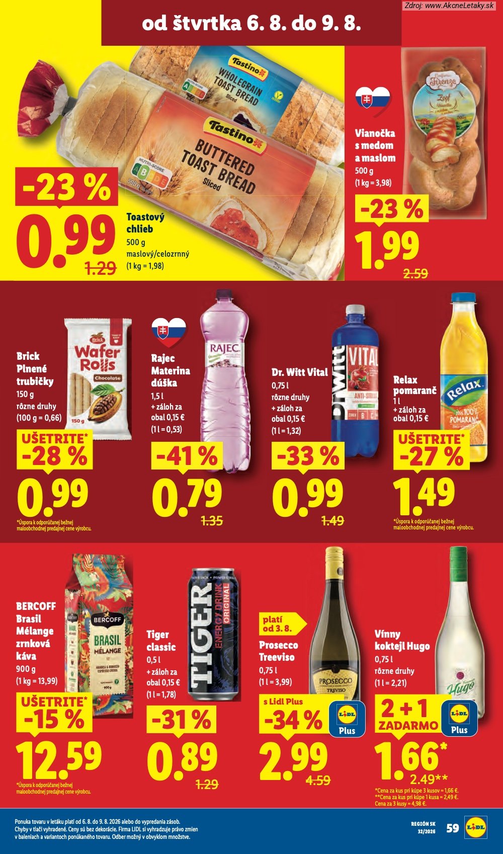 Leták Lidl (3. 8. - 9. 8. 2026) - strana 79 z 95