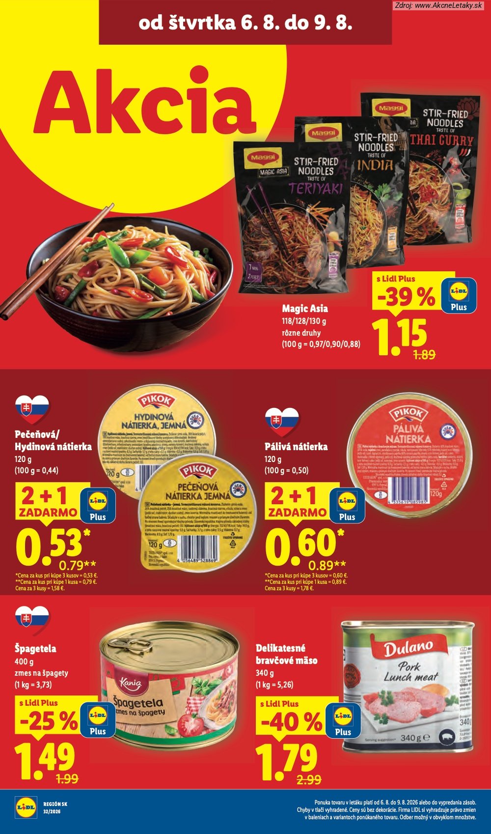 Leták Lidl (3. 8. - 9. 8. 2026) - strana 80 z 95