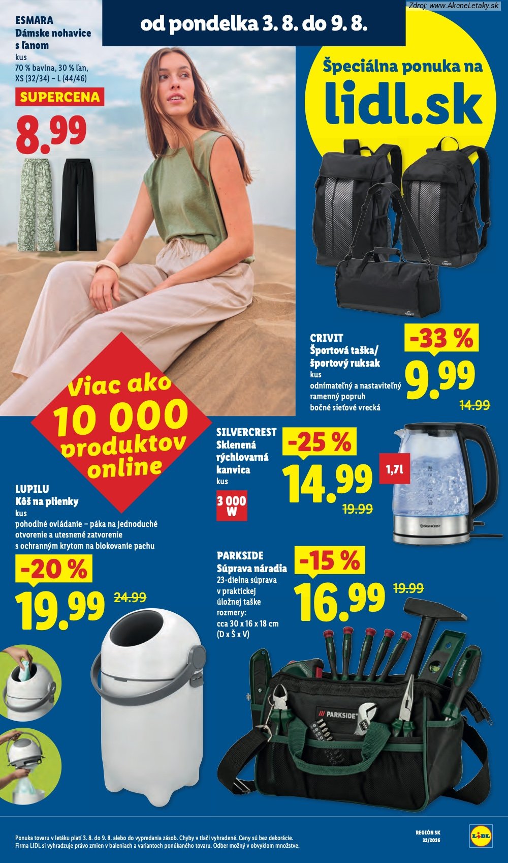 Leták Lidl (3. 8. - 9. 8. 2026) - strana 9 z 95