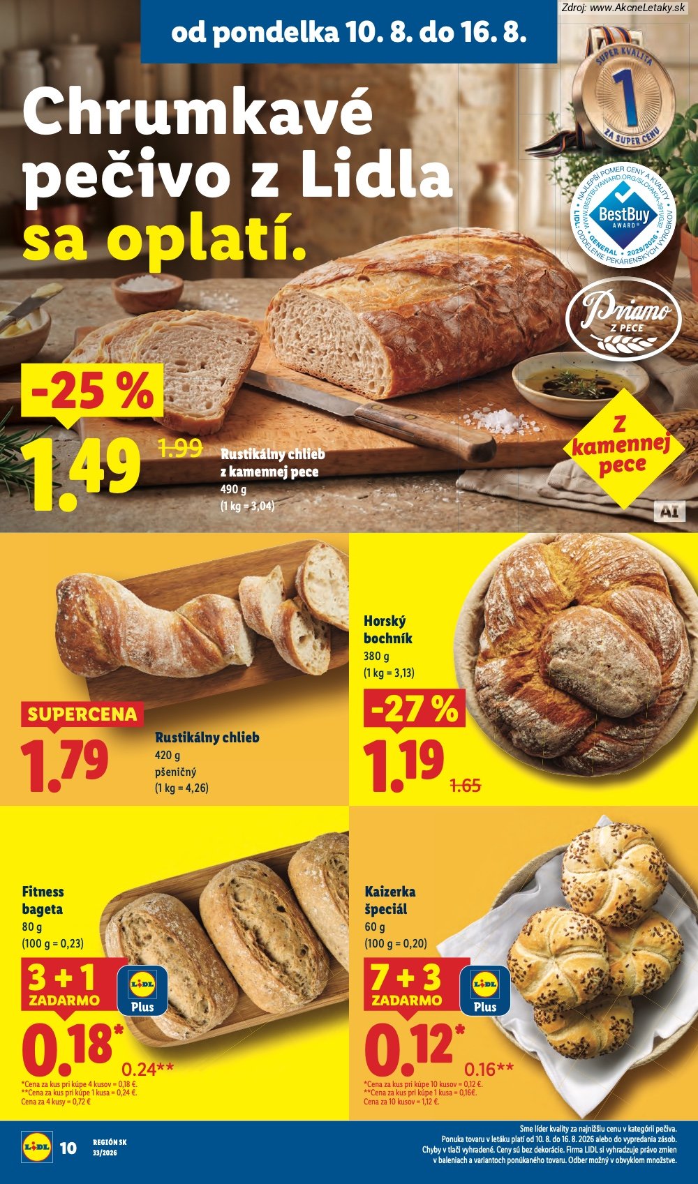 Leták Lidl (10. 8. - 16. 8. 2026) - strana 14 z 97