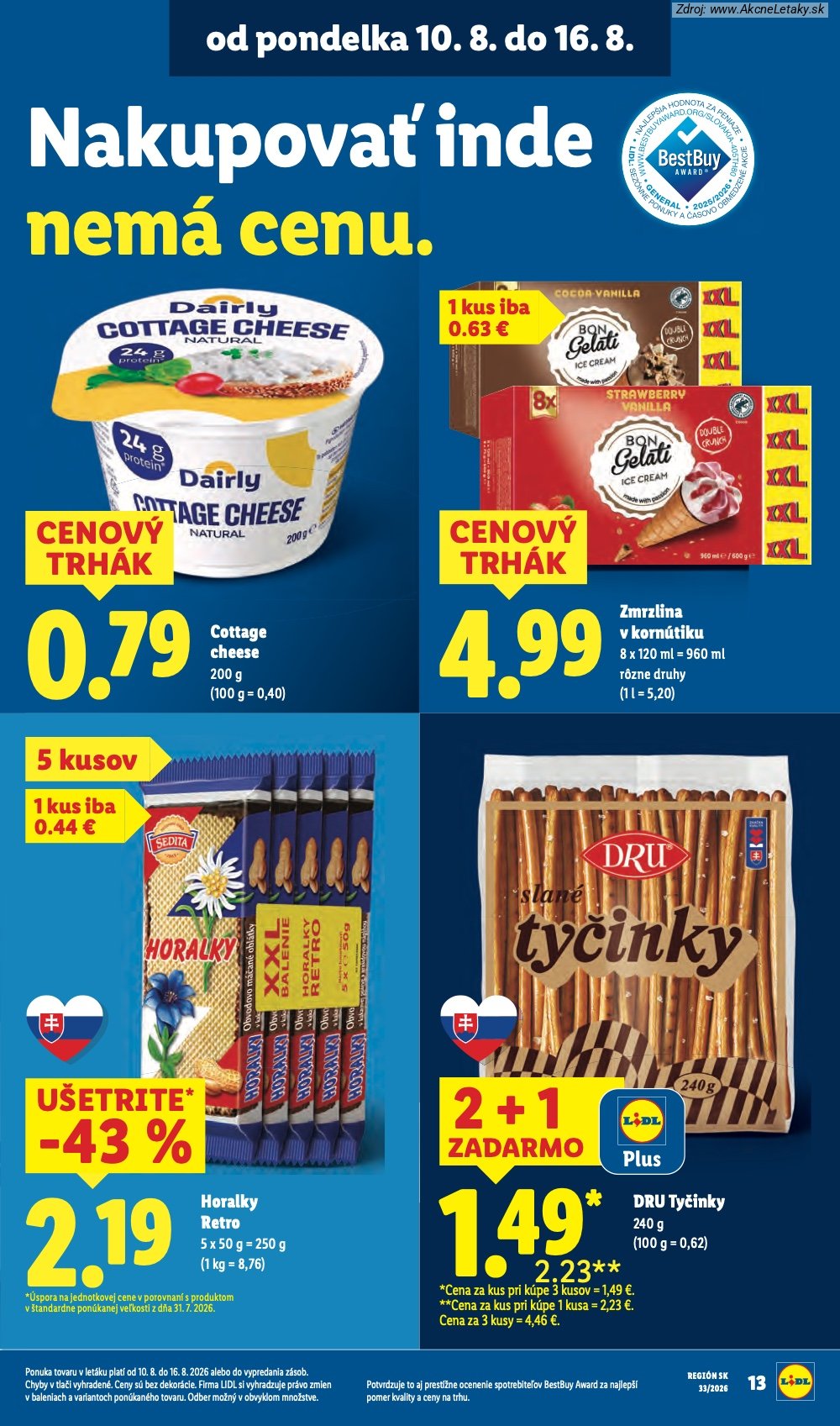 Leták Lidl (10. 8. - 16. 8. 2026) - strana 17 z 97
