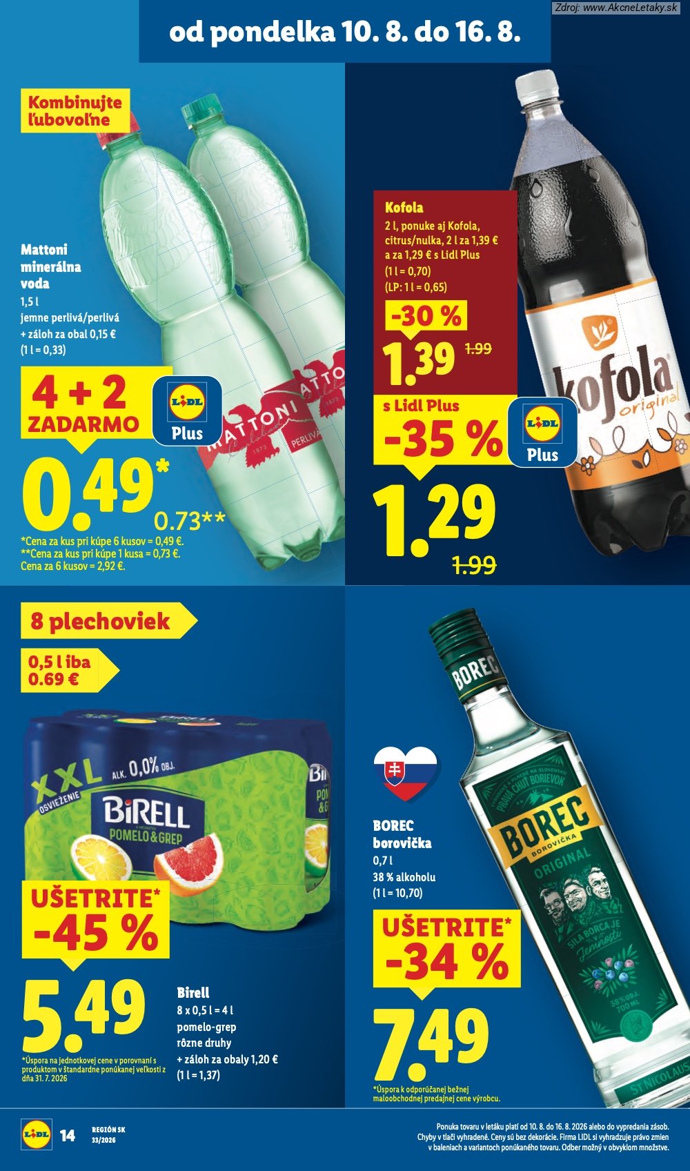 Leták Lidl (10. 8. - 16. 8. 2026) - strana 18 z 97