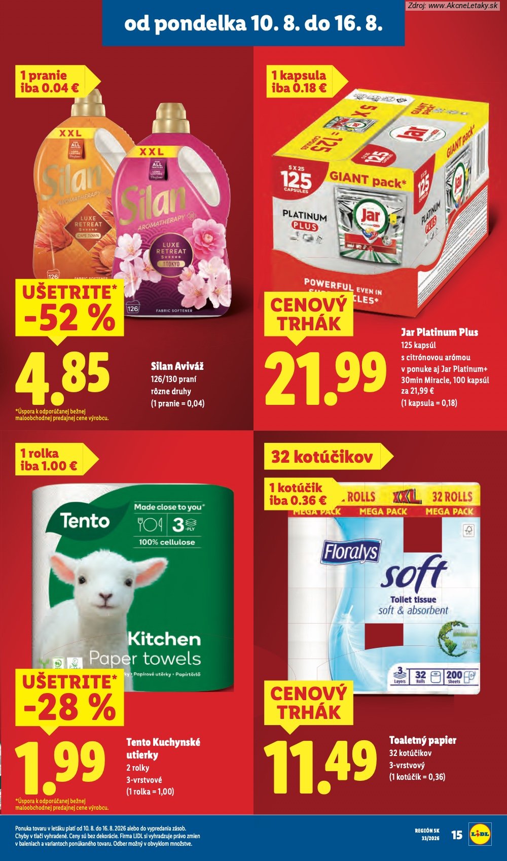 Leták Lidl (10. 8. - 16. 8. 2026) - strana 19 z 97