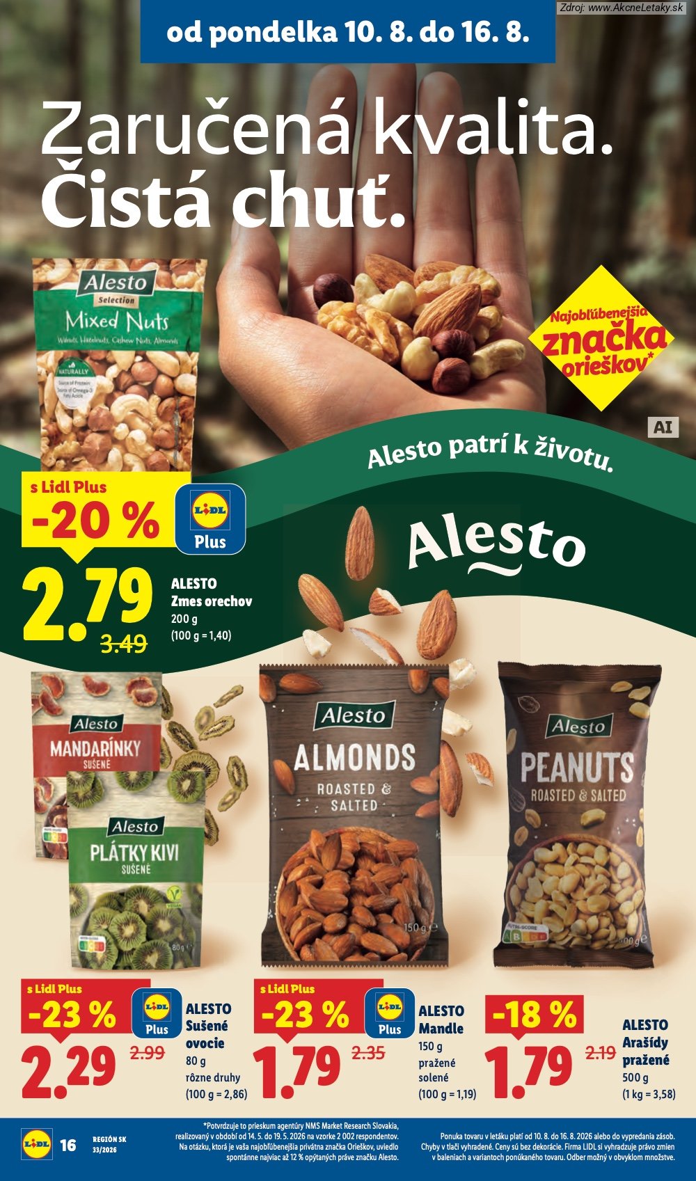 Leták Lidl (10. 8. - 16. 8. 2026) - strana 20 z 97