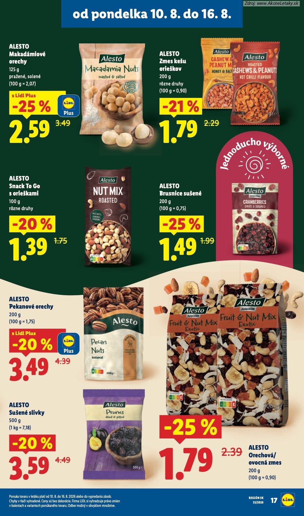 Leták Lidl (10. 8. - 16. 8. 2026) - strana 21 z 97