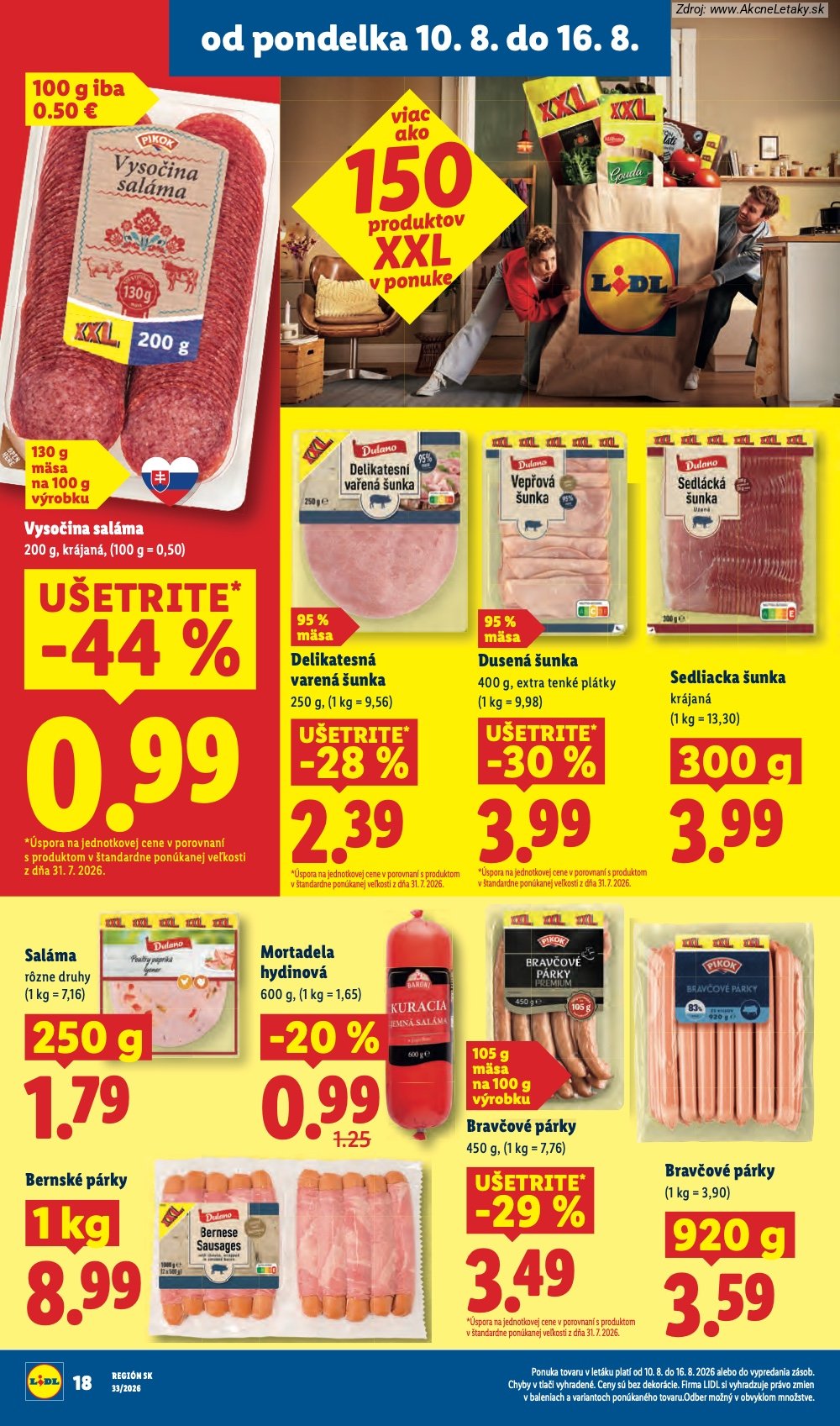 Leták Lidl (10. 8. - 16. 8. 2026) - strana 22 z 97
