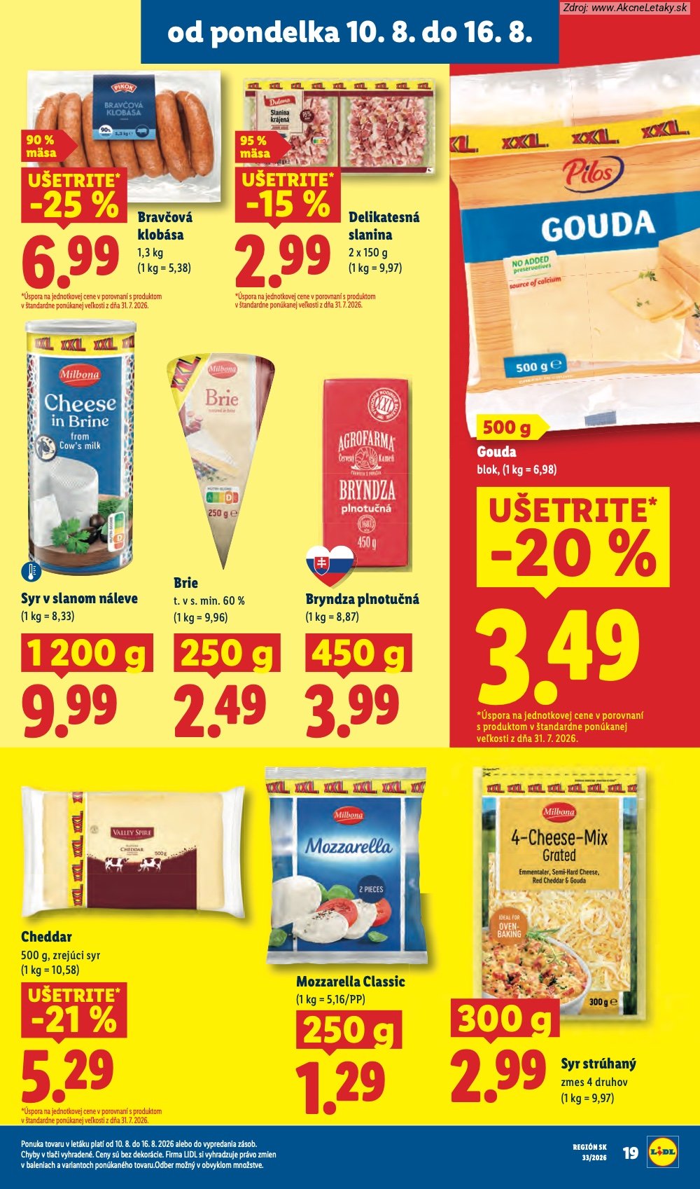 Leták Lidl (10. 8. - 16. 8. 2026) - strana 23 z 97