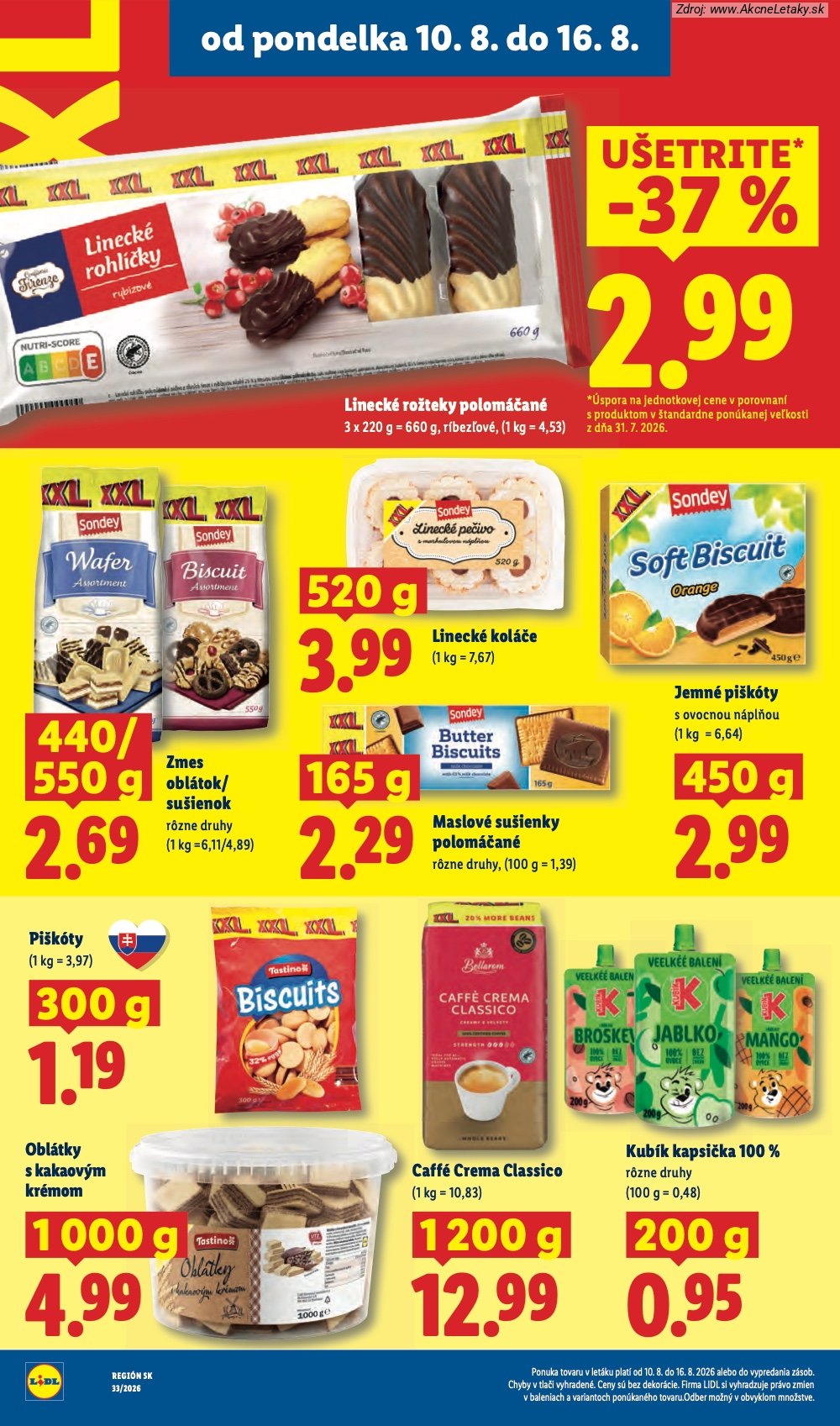 Leták Lidl (10. 8. - 16. 8. 2026) - strana 30 z 97
