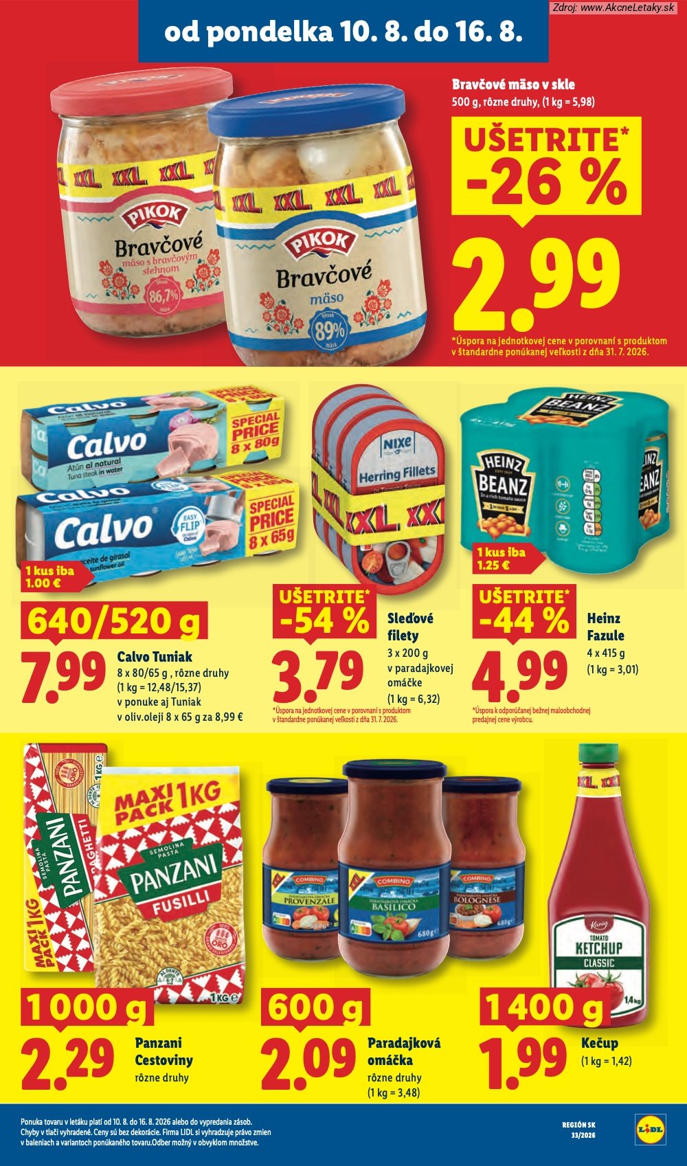 Leták Lidl (10. 8. - 16. 8. 2026) - strana 31 z 97