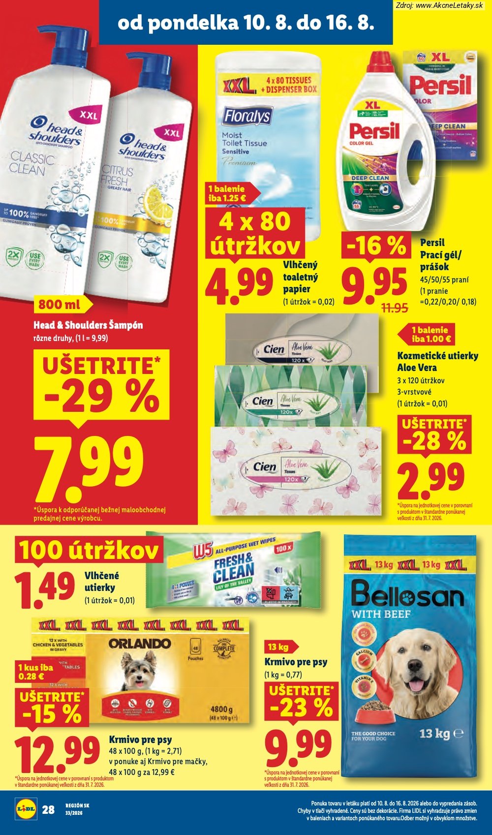 Leták Lidl (10. 8. - 16. 8. 2026) - strana 34 z 97