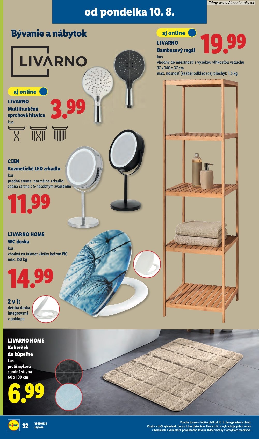 Leták Lidl (10. 8. - 16. 8. 2026) - strana 44 z 97