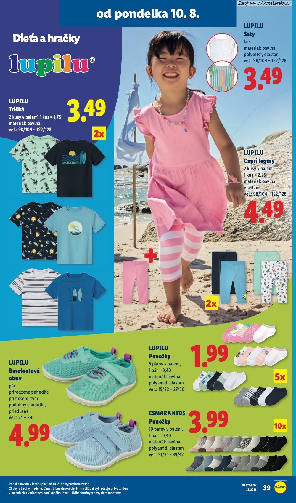 Leták Lidl (10. 8. - 16. 8. 2026) - strana 55 z 97
