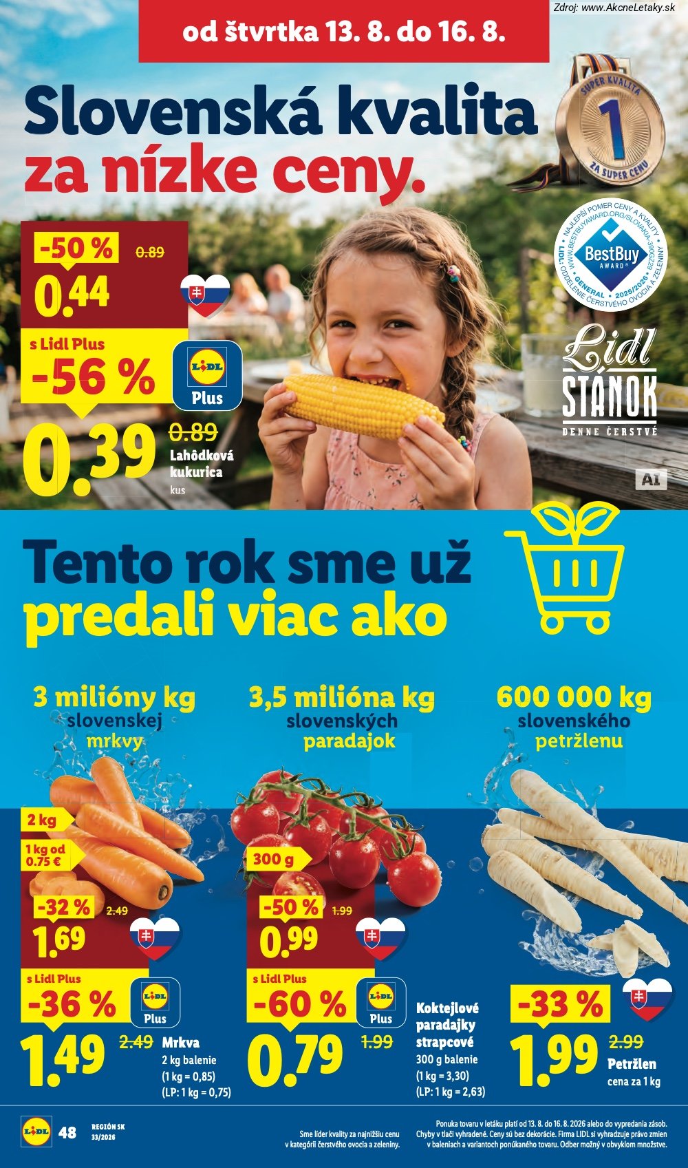 Leták Lidl (10. 8. - 16. 8. 2026) - strana 64 z 97