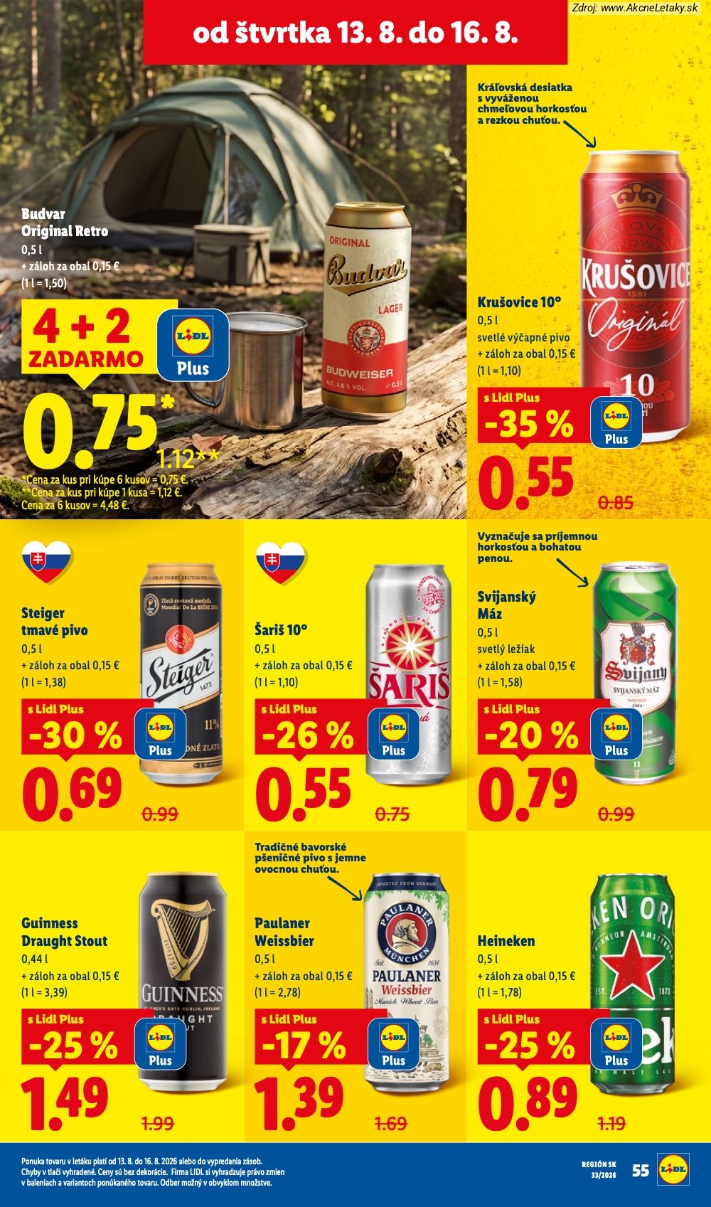Leták Lidl (10. 8. - 16. 8. 2026) - strana 71 z 97