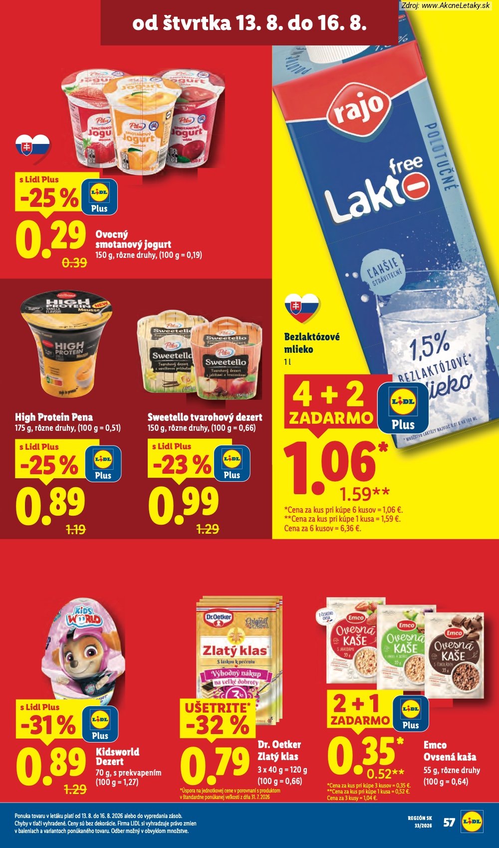 Leták Lidl (10. 8. - 16. 8. 2026) - strana 77 z 97