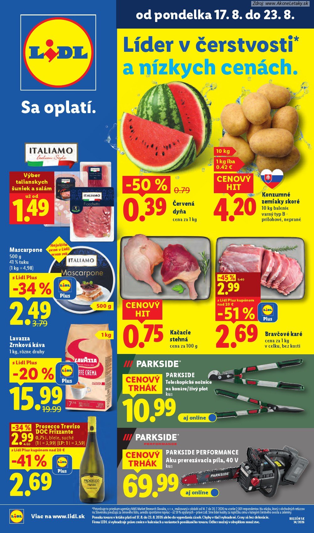 Leták Lidl - strana 1