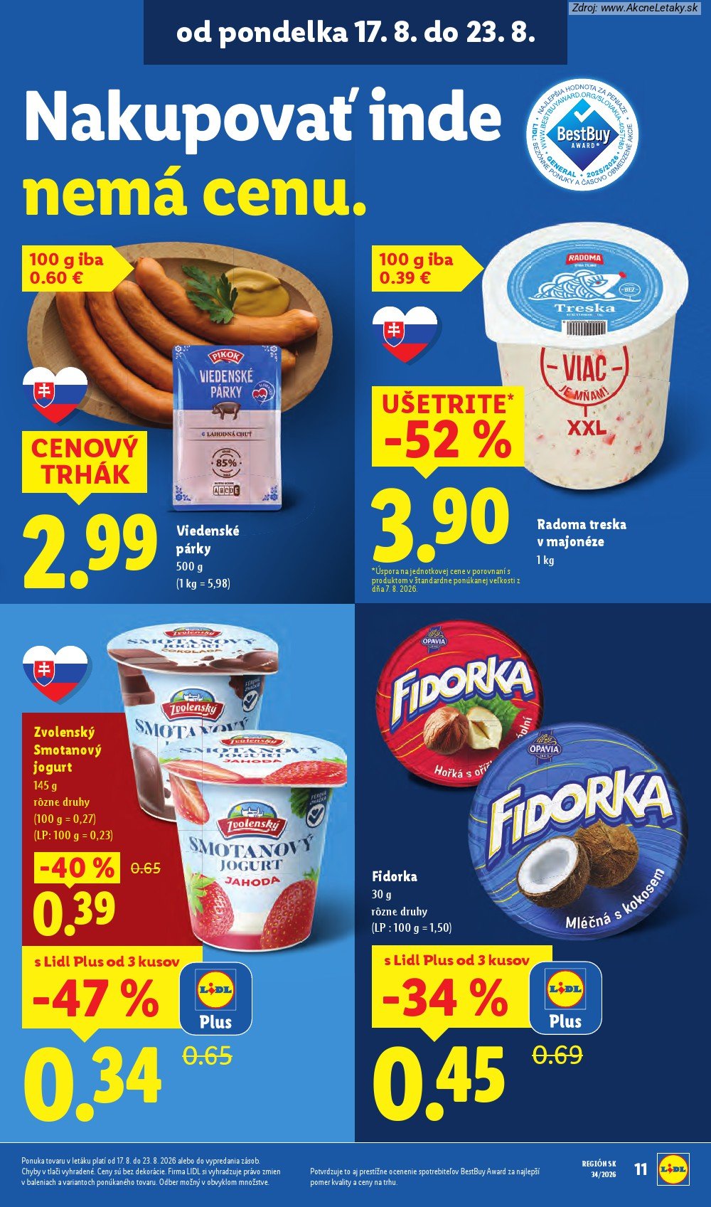 Leták Lidl (17. 8. - 23. 8. 2026) - strana 15 z 95