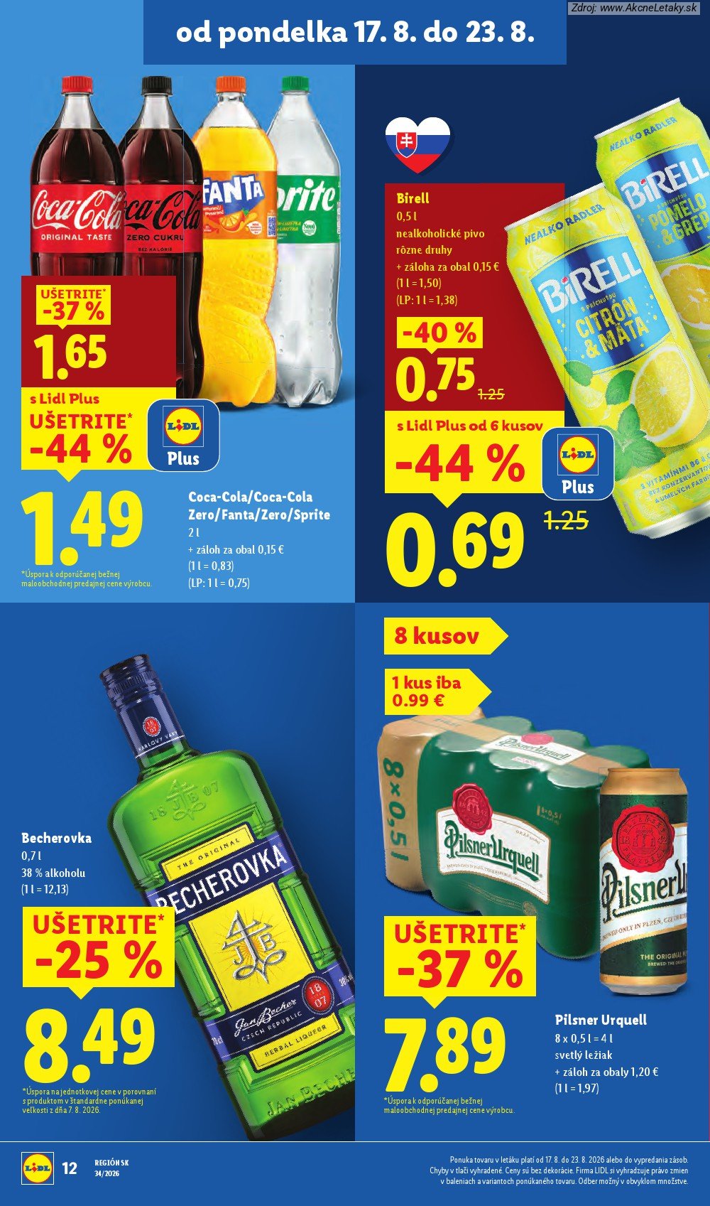 Leták Lidl (17. 8. - 23. 8. 2026) - strana 16 z 95