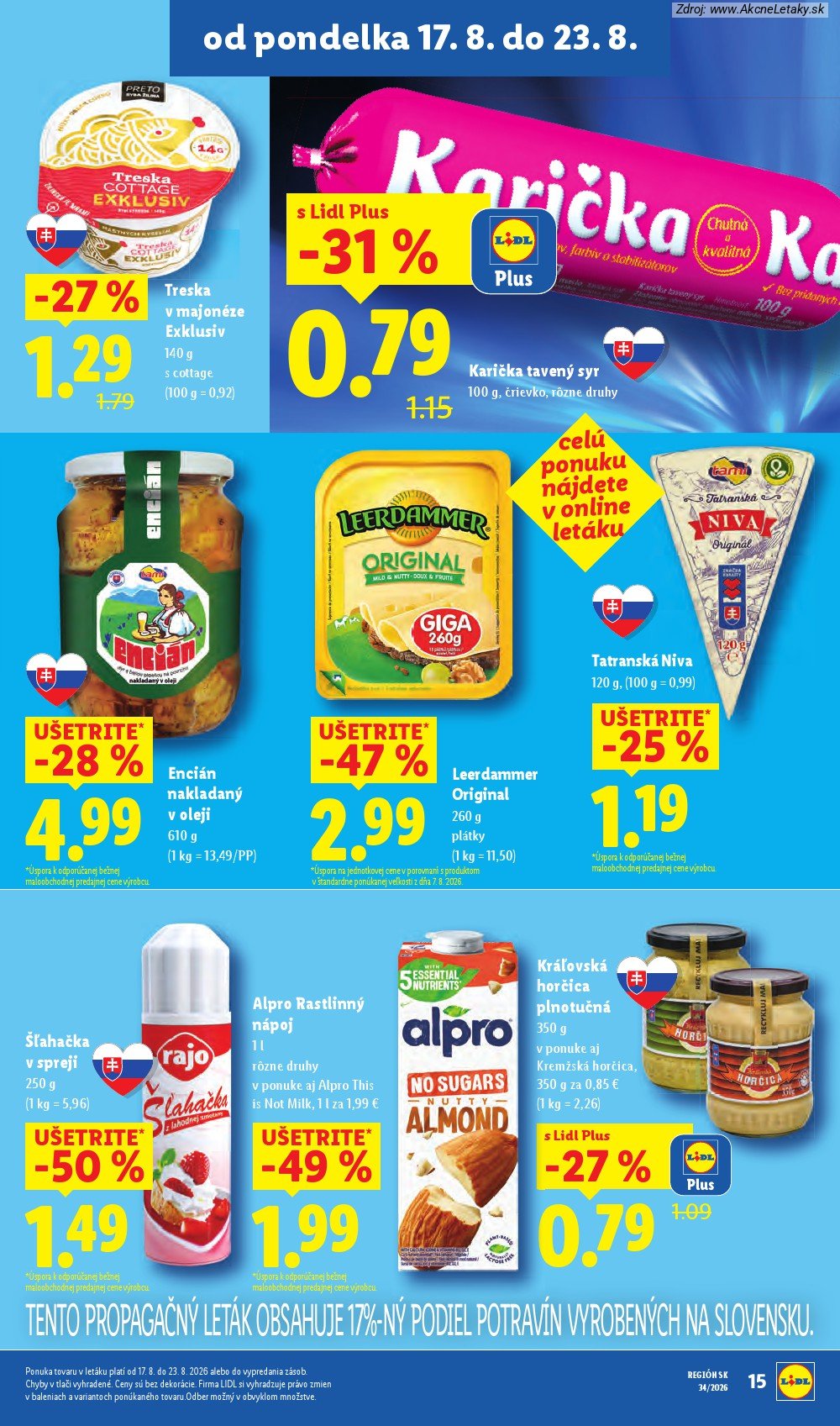 Leták Lidl (17. 8. - 23. 8. 2026) - strana 19 z 95