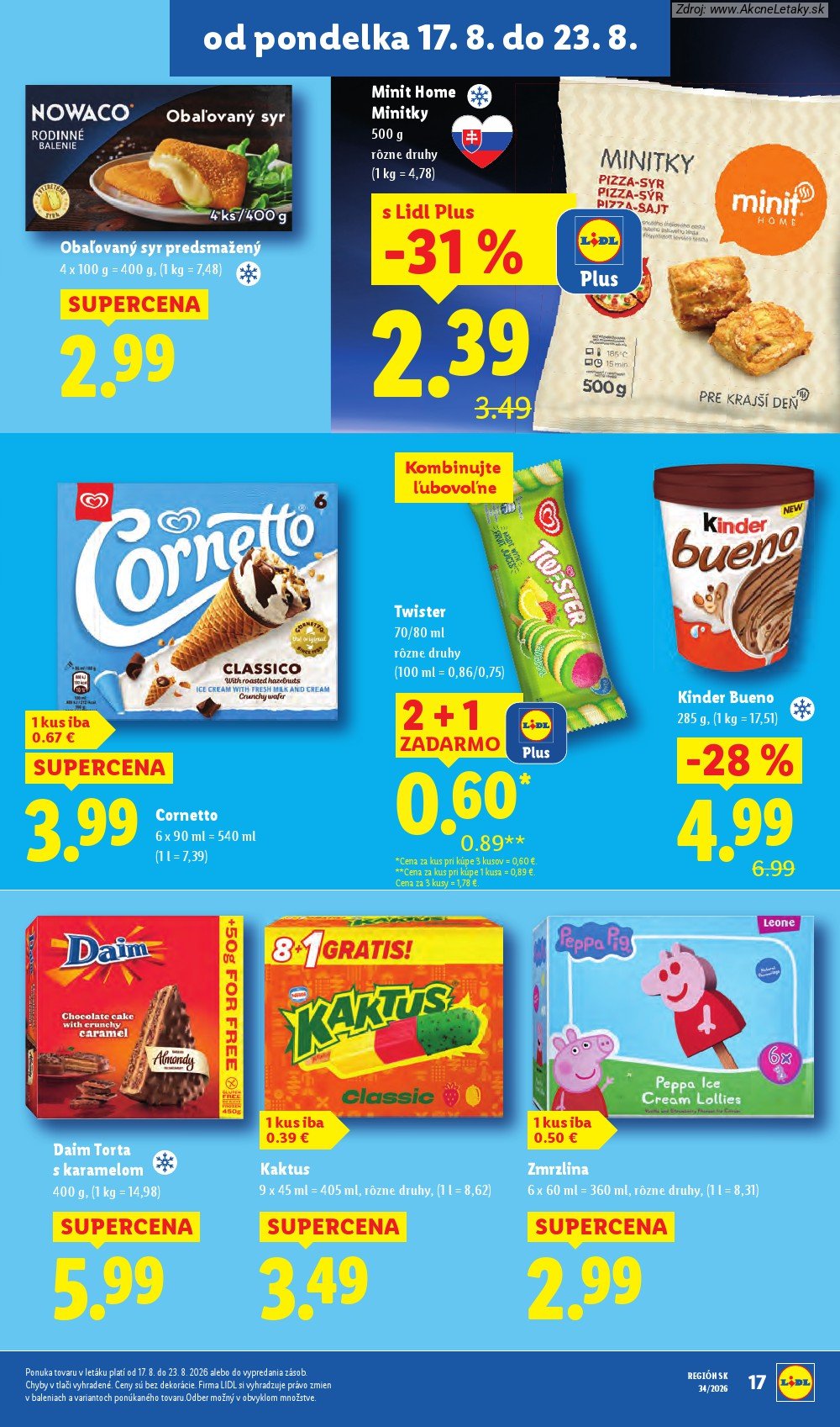 Leták Lidl (17. 8. - 23. 8. 2026) - strana 21 z 95