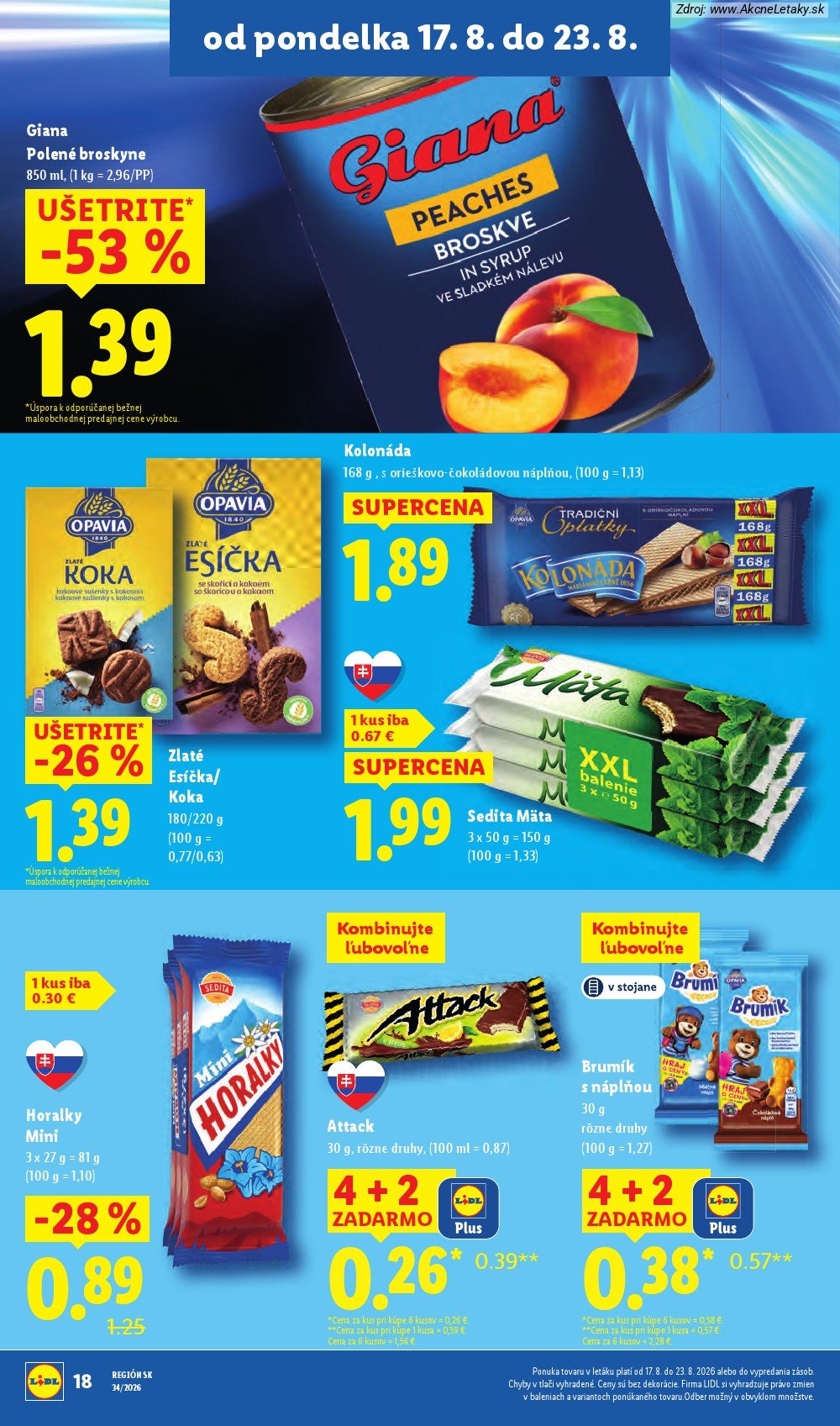 Leták Lidl (17. 8. - 23. 8. 2026) - strana 22 z 95