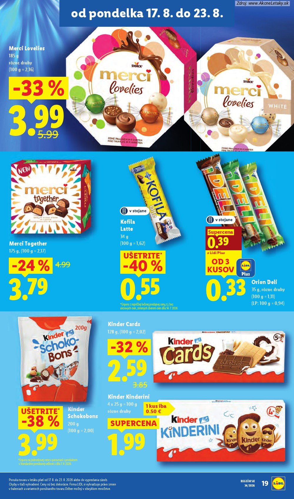 Leták Lidl (17. 8. - 23. 8. 2026) - strana 23 z 95