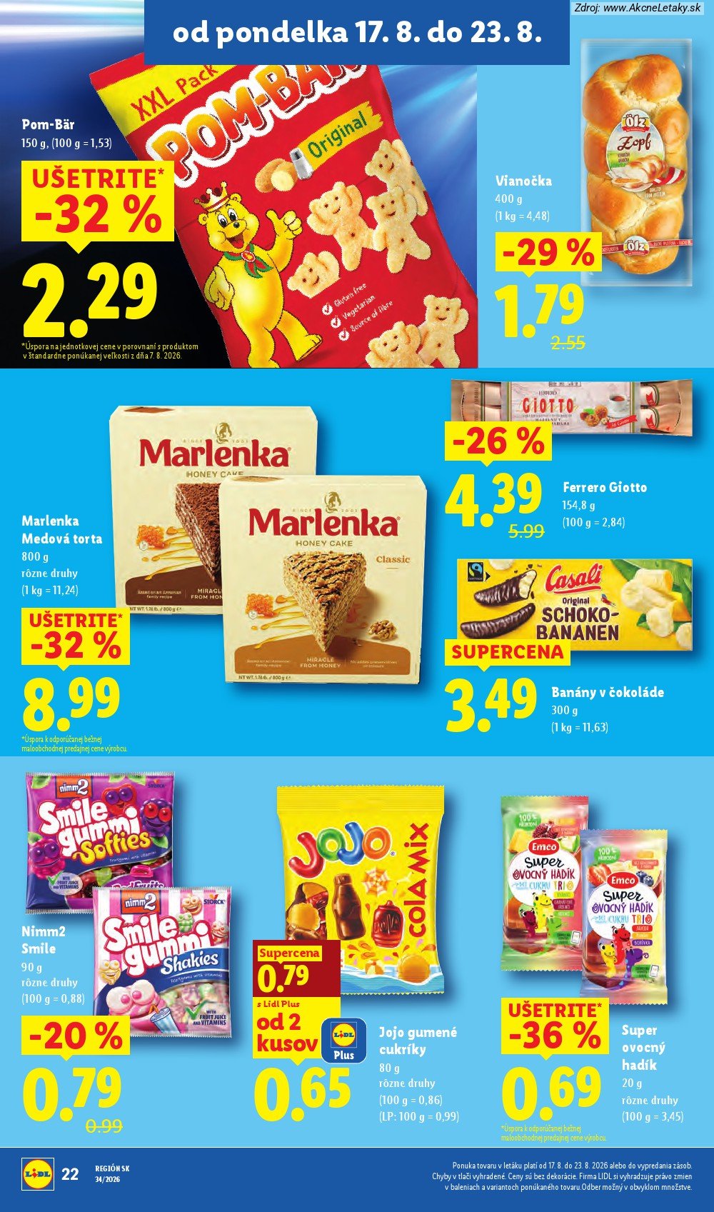 Leták Lidl (17. 8. - 23. 8. 2026) - strana 26 z 95