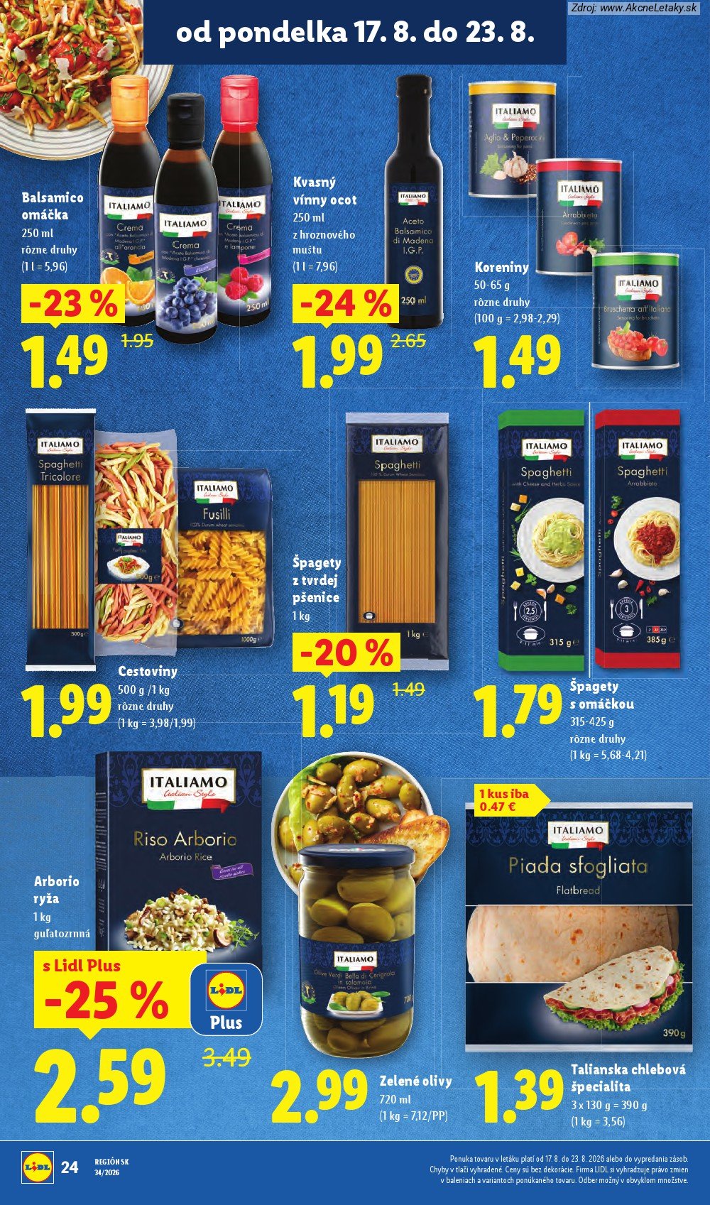 Leták Lidl (17. 8. - 23. 8. 2026) - strana 30 z 95