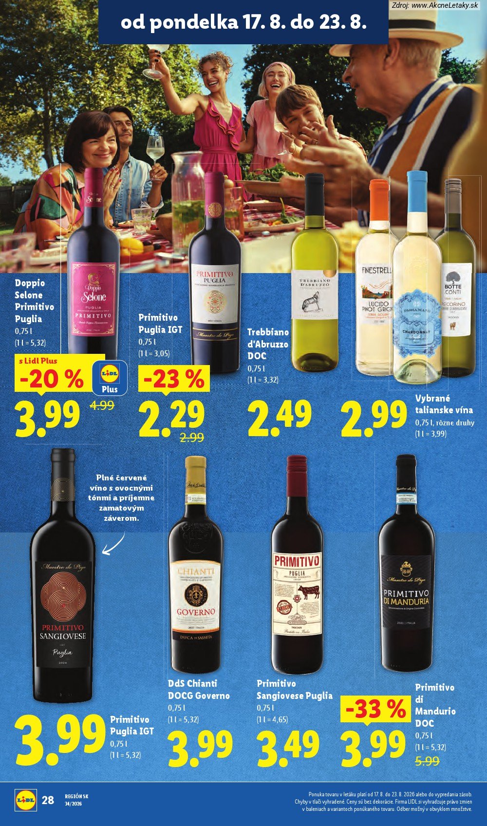 Leták Lidl (17. 8. - 23. 8. 2026) - strana 34 z 95