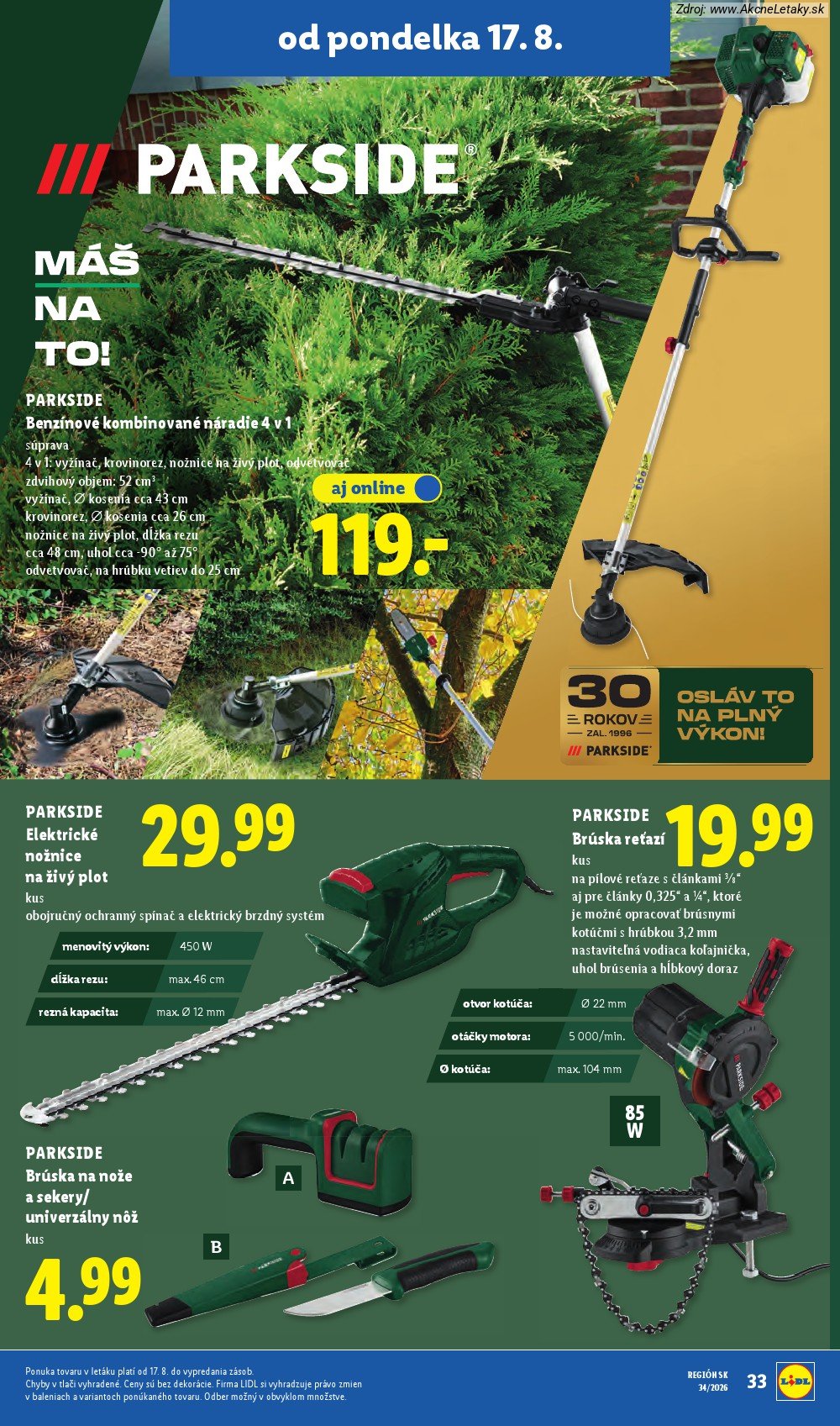 Leták Lidl (17. 8. - 23. 8. 2026) - strana 47 z 95
