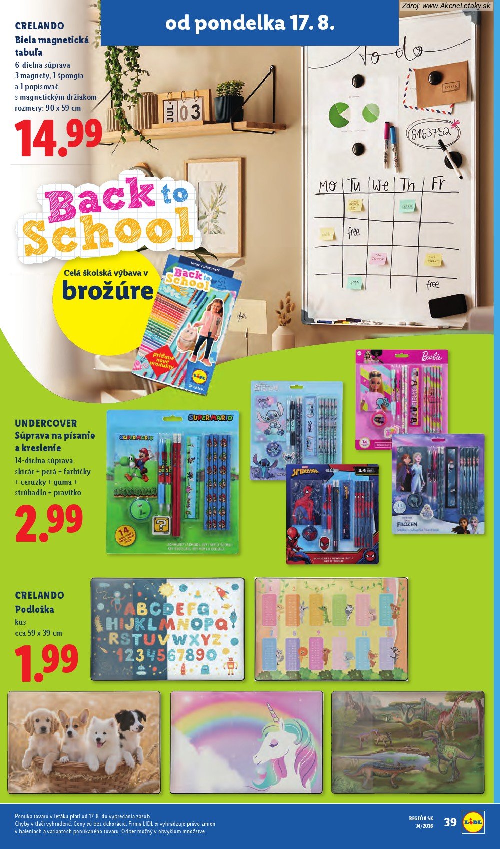 Leták Lidl (17. 8. - 23. 8. 2026) - strana 55 z 95