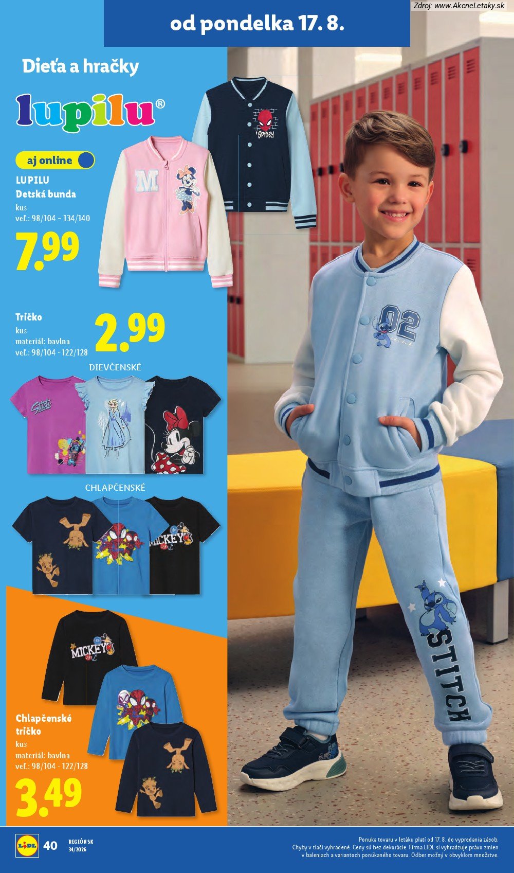 Leták Lidl (17. 8. - 23. 8. 2026) - strana 58 z 95