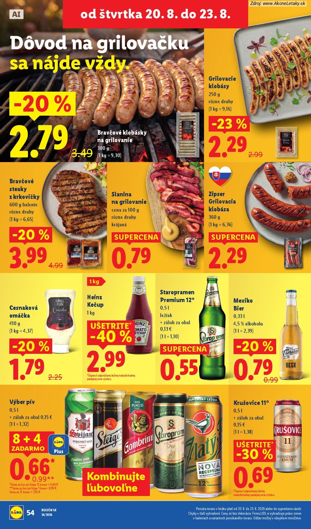 Leták Lidl (17. 8. - 23. 8. 2026) - strana 68 z 95