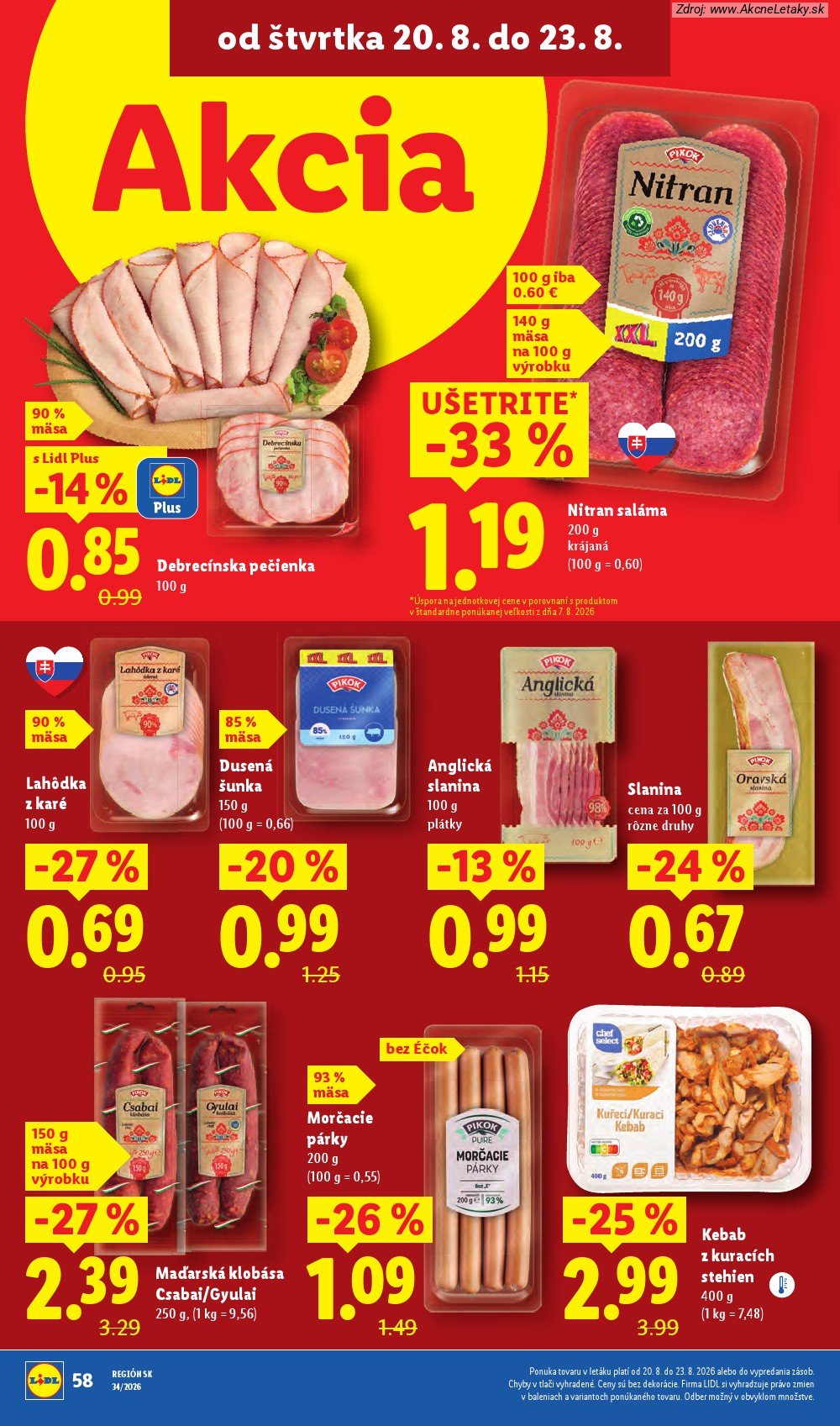 Leták Lidl (17. 8. - 23. 8. 2026) - strana 76 z 95