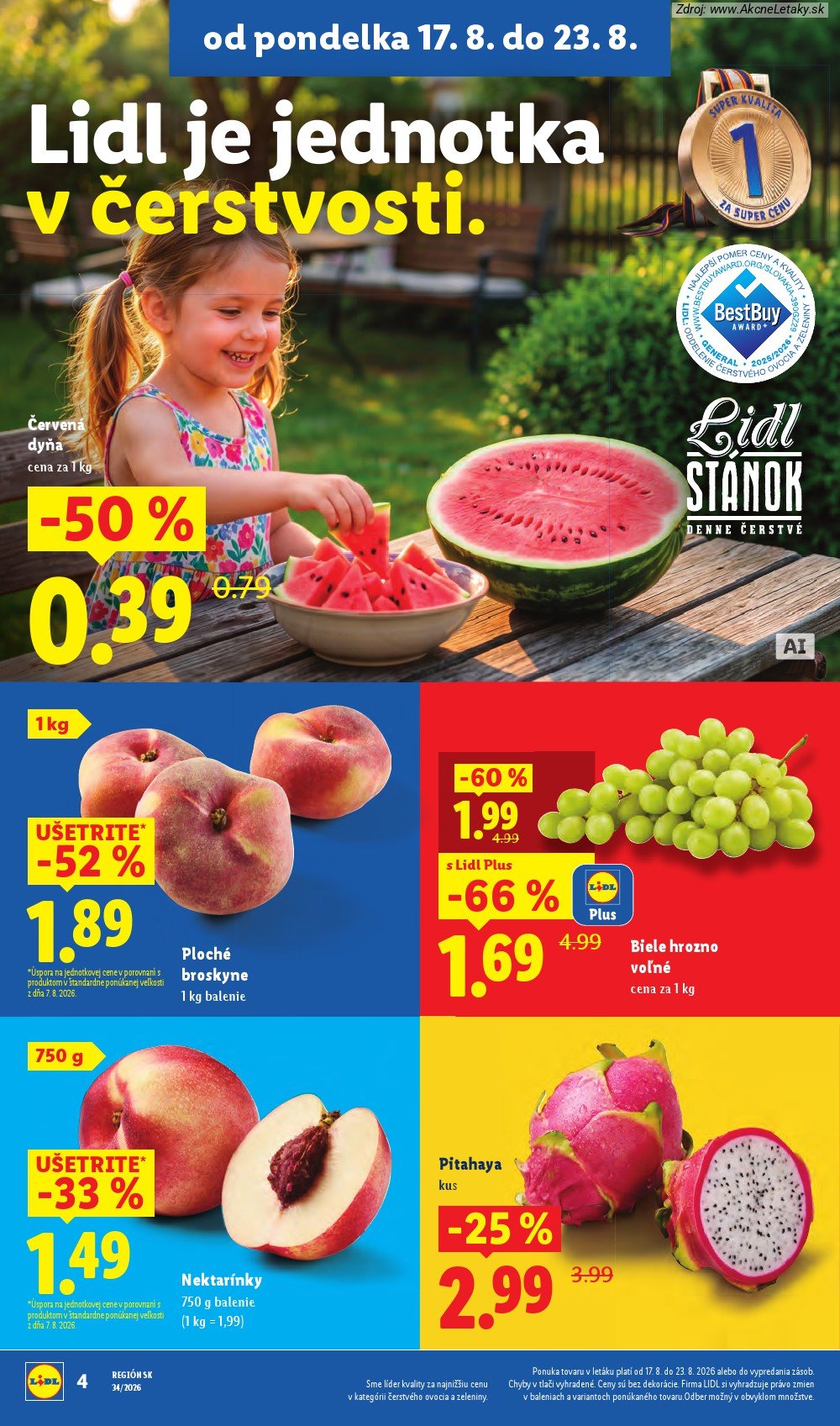Leták Lidl (17. 8. - 23. 8. 2026) - strana 8 z 95