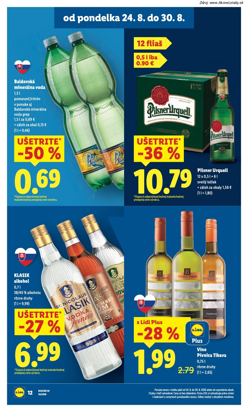 Leták Lidl (24. 8. - 30. 8. 2026) - strana 16 z 99