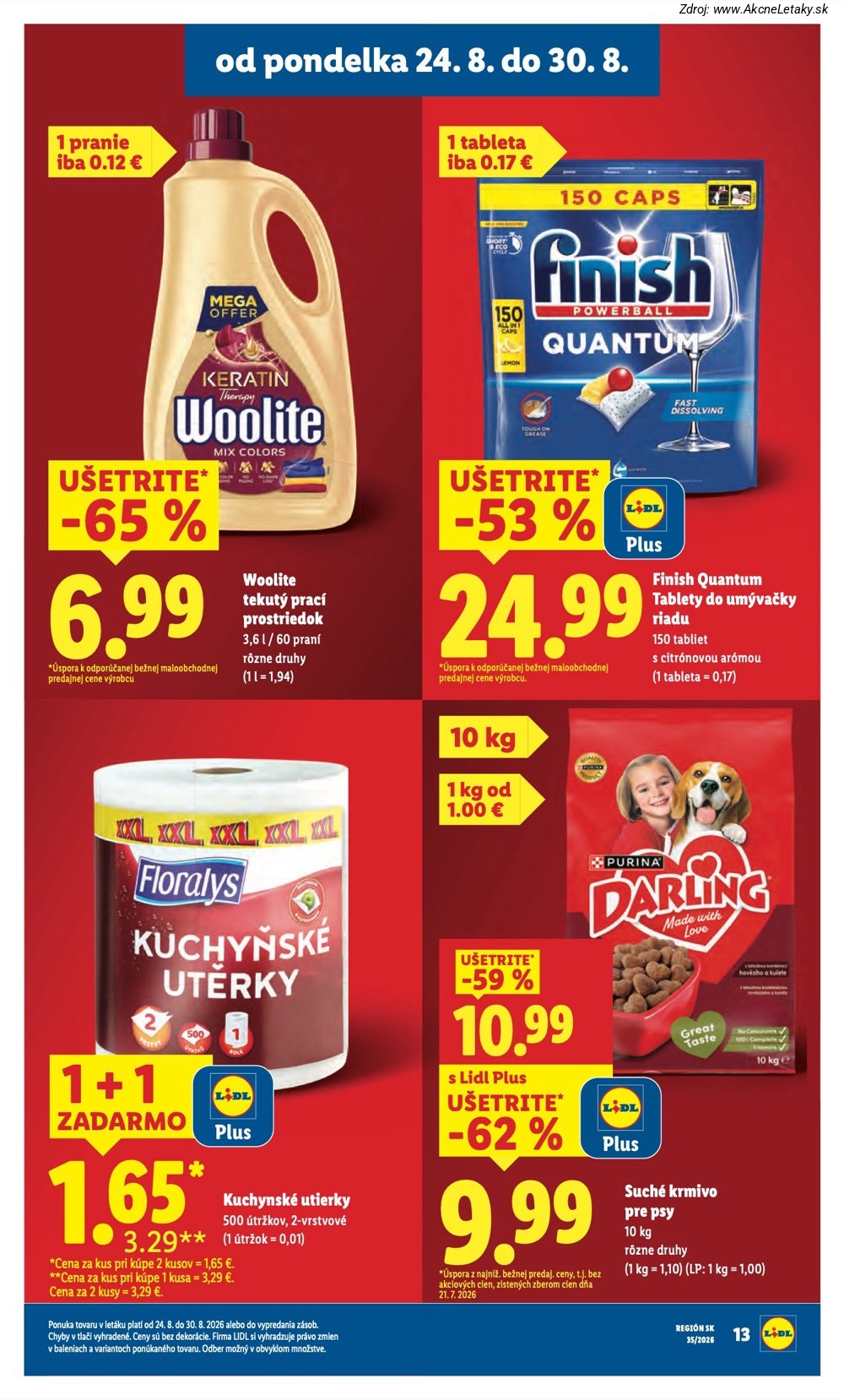 Leták Lidl (24. 8. - 30. 8. 2026) - strana 17 z 99
