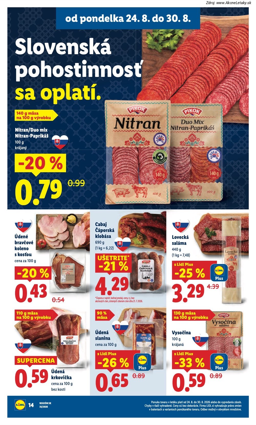 Leták Lidl (24. 8. - 30. 8. 2026) - strana 18 z 99