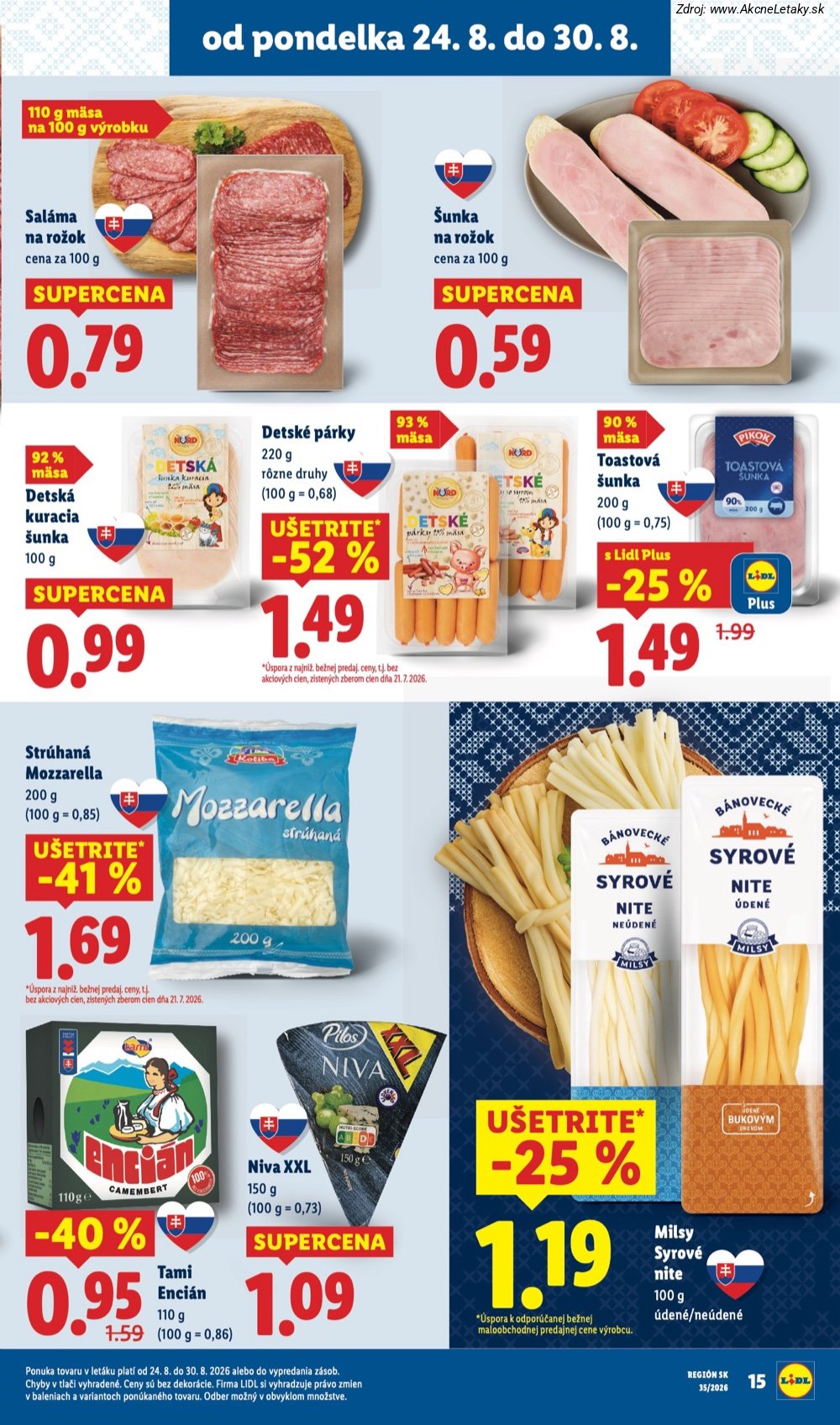Leták Lidl (24. 8. - 30. 8. 2026) - strana 19 z 99