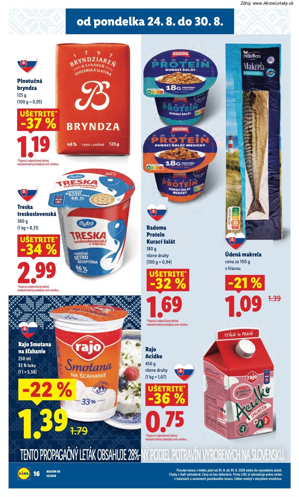 Leták Lidl (24. 8. - 30. 8. 2026) - strana 20 z 99